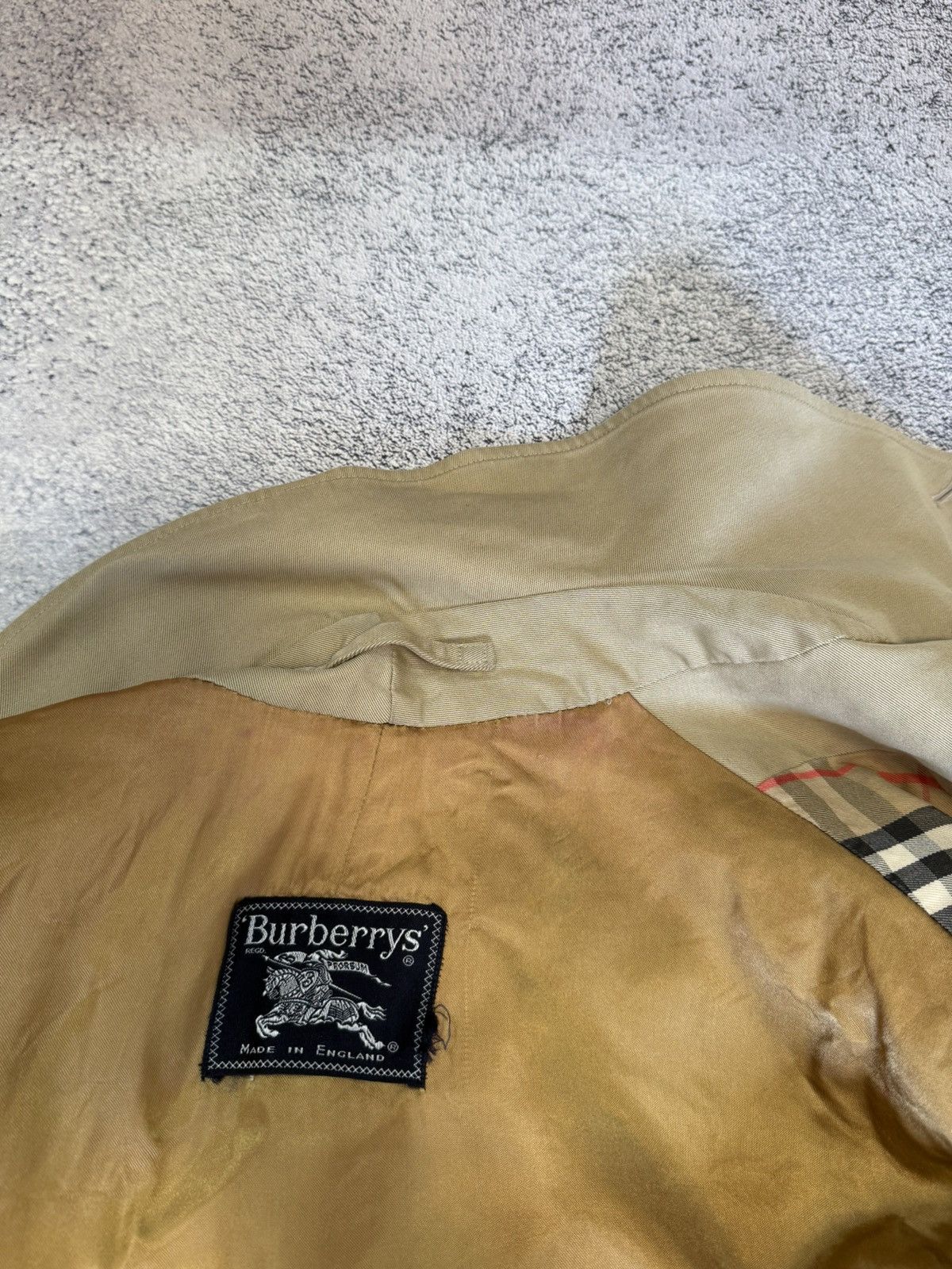 Burberry Burberrys Men Vintage Beige Trench Coat Nova Check Size US S / EU 44-46 / 1 - 15 Thumbnail