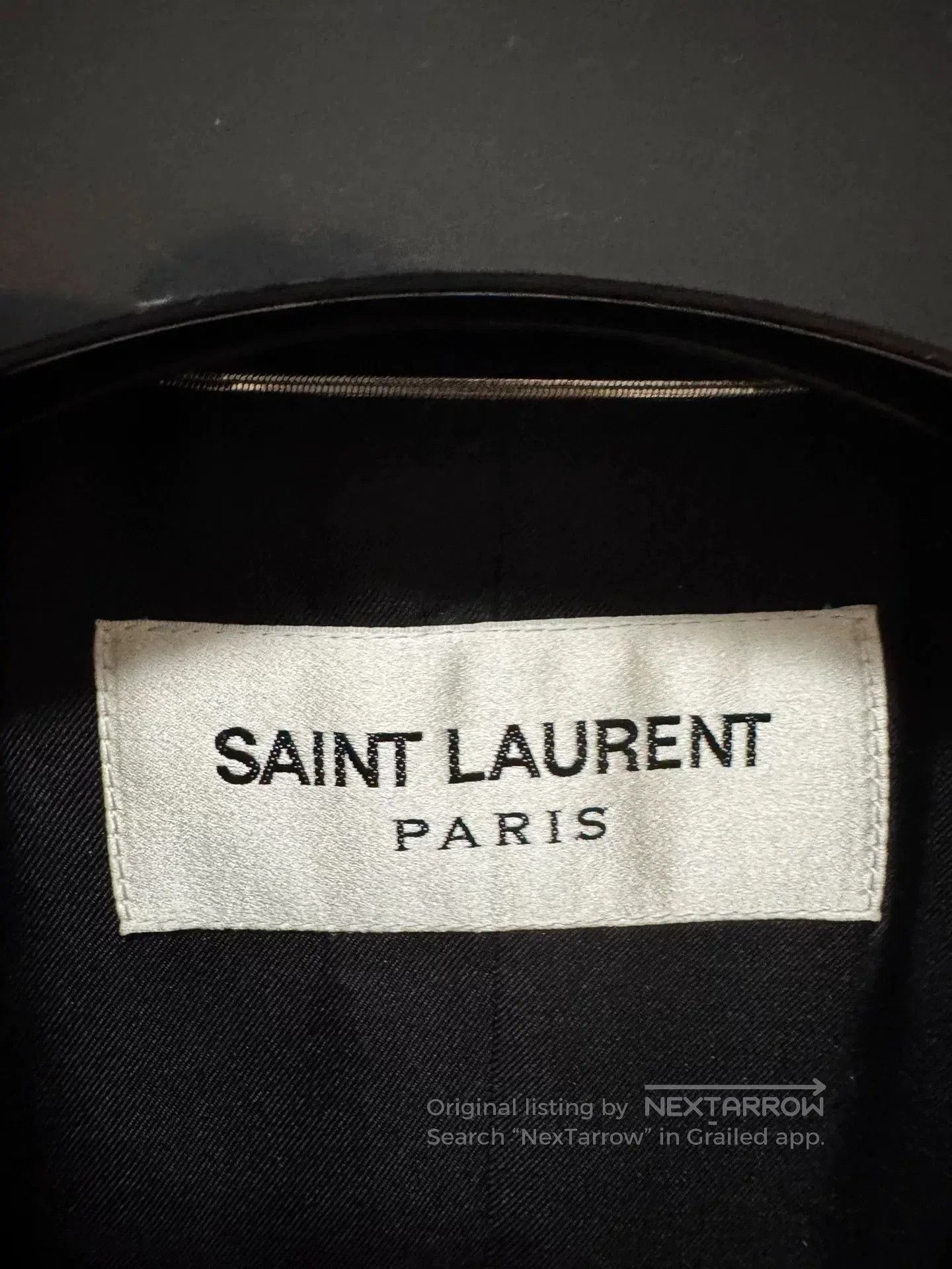 Saint Laurent Paris Saint Laurent Black Double-Breasted Coat. Size US S / EU 44-46 / 1 - 5 Thumbnail