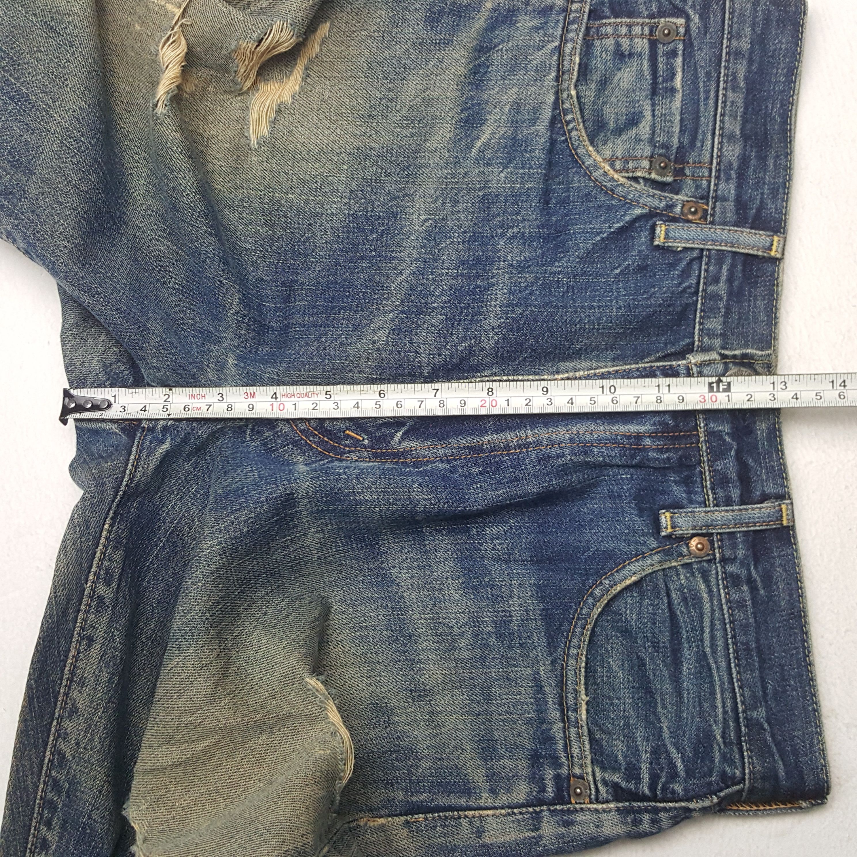 Levi's × Vintage Vintage Levi's 502 Selvedge American Distressed Denim Jeans Size US 28 / EU 44 - 10 Thumbnail