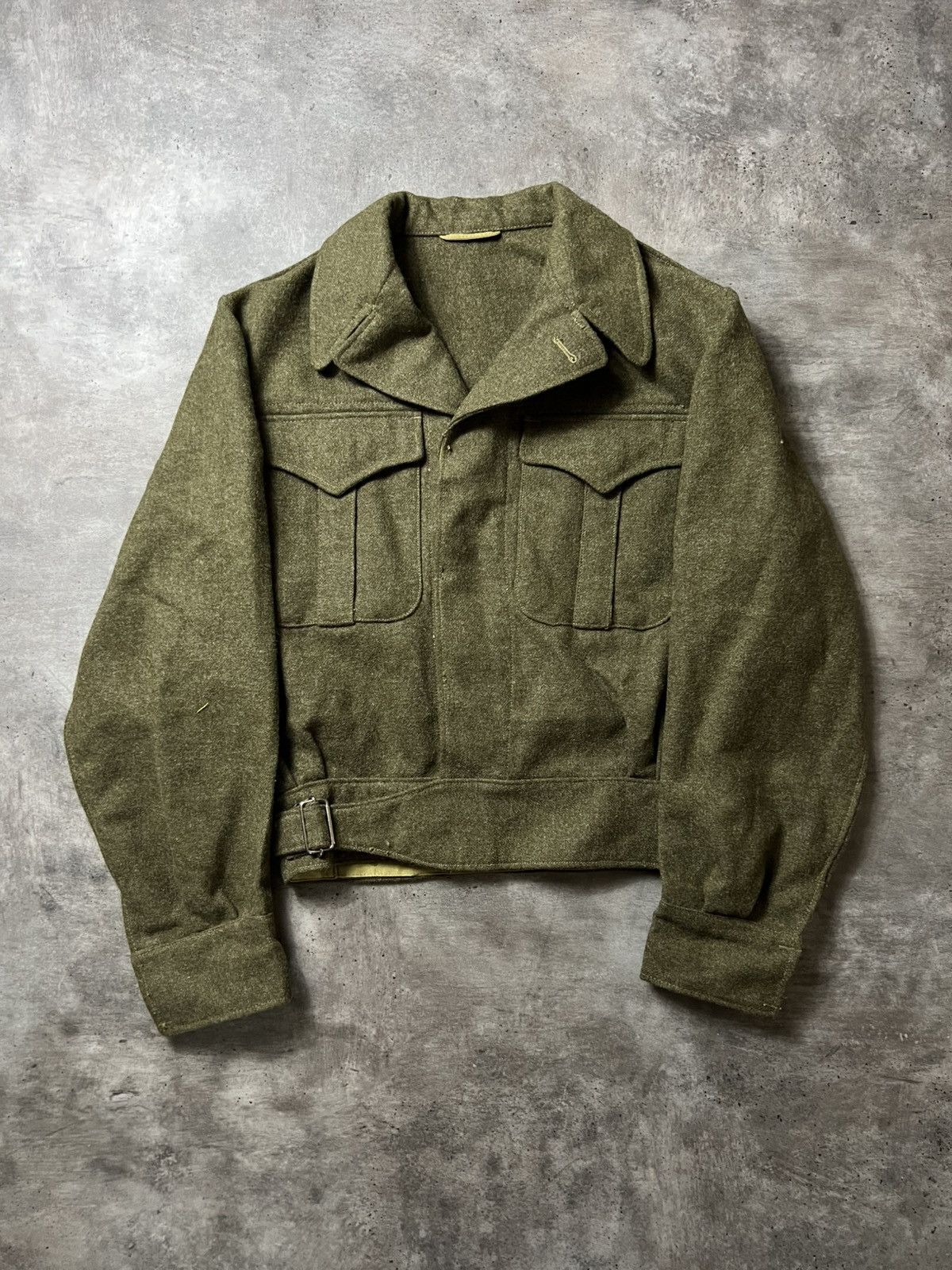 Vintage Vintage WW2 Battle Dress Canadian Army Military Jacket Size US S / EU 44-46 / 1 - 1 Thumbnail