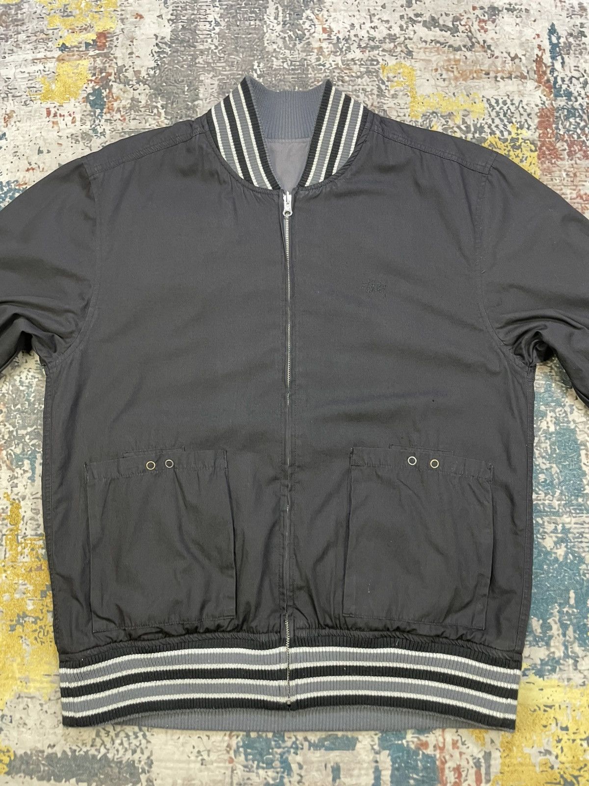 Stussy Vintage Stussy Reversible Cargo Bomber Jacket Size US L / EU 52-54 / 3 - 6 Thumbnail