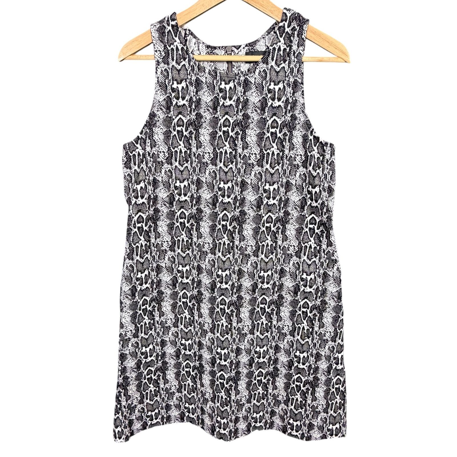 Other Karen Kane Women's Medium Black White Snakeskin Print Dress Size M / US 6-8 / IT 42-44 - 7 Thumbnail