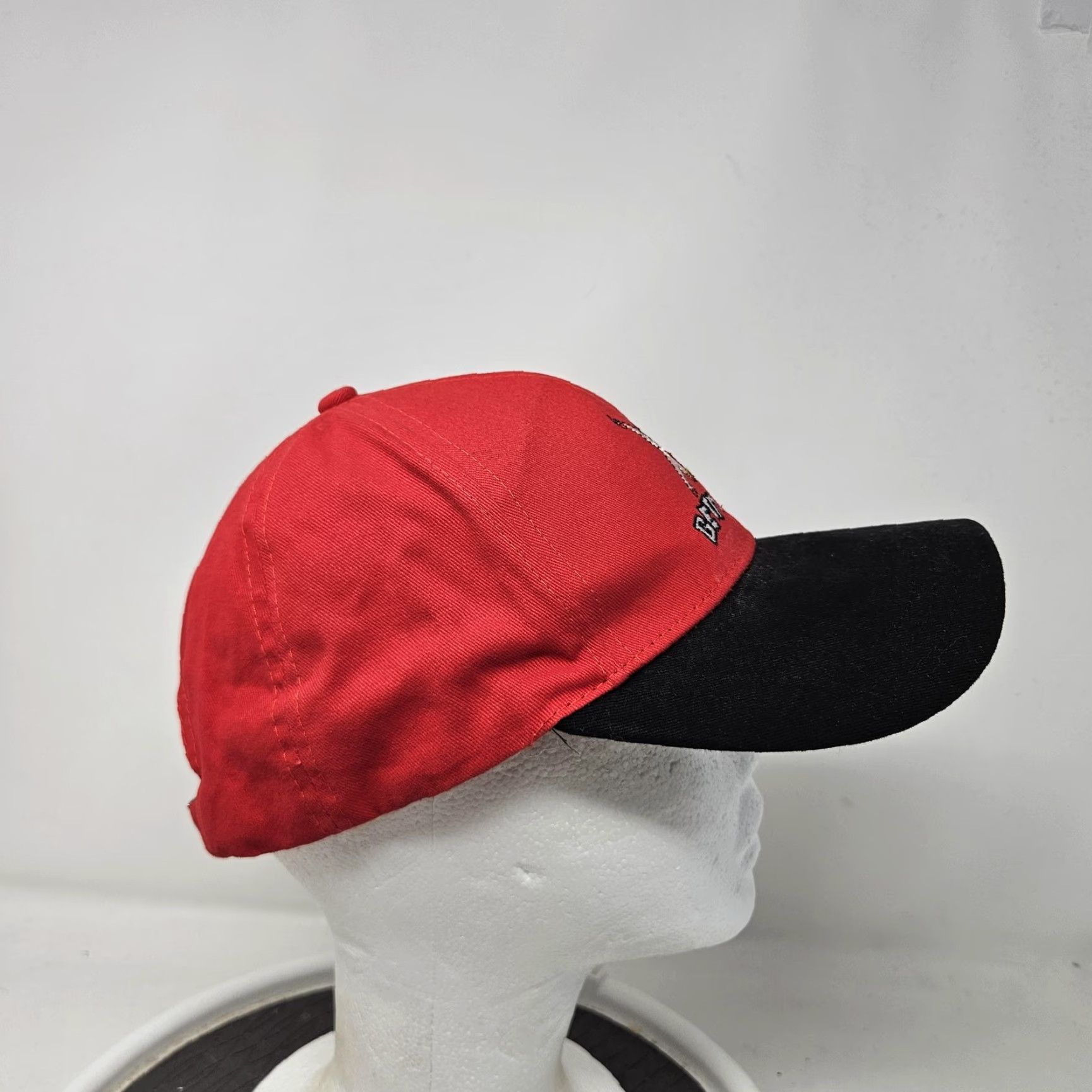 Vintage Betty Boop Hat Cap Strap Back Red Black Embroidered Baseball Cartoon Mens Size ONE SIZE - 3 Thumbnail