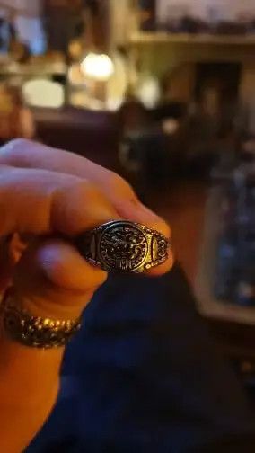 Other Retro Chinese Style Unicorn Shield Ring Size ONE SIZE - 3 Thumbnail