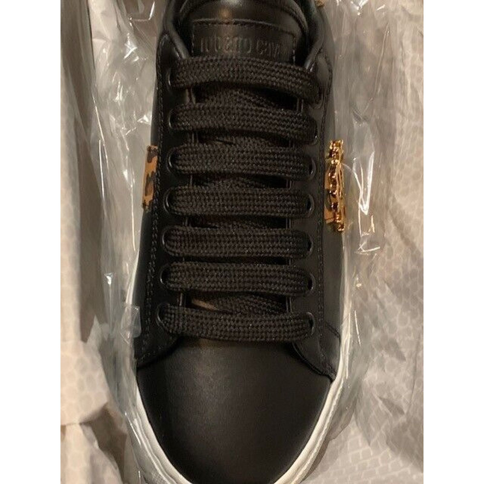Cavalli Class × Just Cavalli × Roberto Cavalli Roberto Cavalli Leopard Print Black Low Sneaker 5.5 NIB $500 Size US 5.5 / IT 35.5 - 8 Thumbnail
