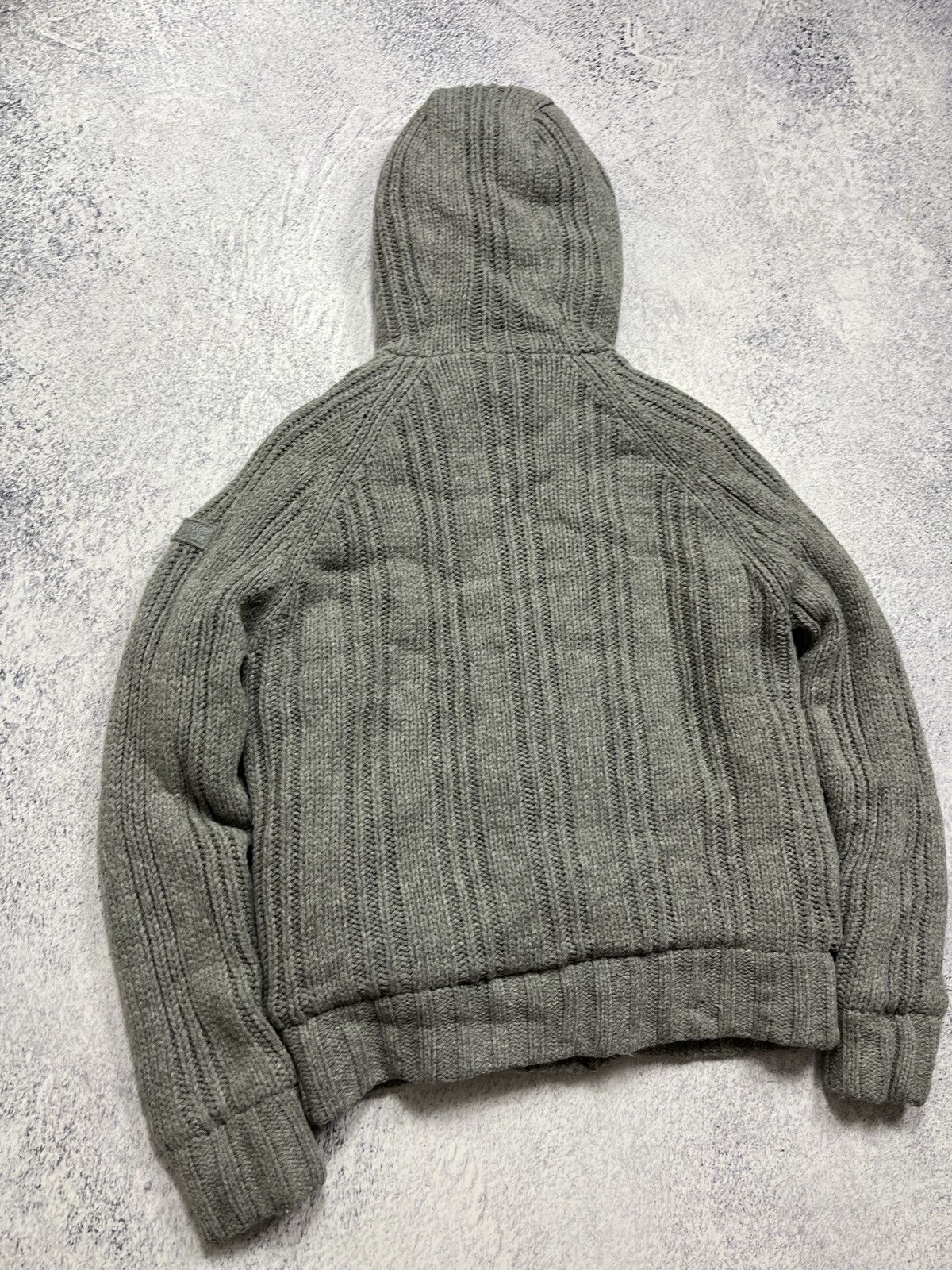 Schott × Vintage Schott Cable Knit Heavy Zip Hoodie Sherpa Jacket Duffle Coat Size US M / EU 48-50 / 2 - 17 Thumbnail