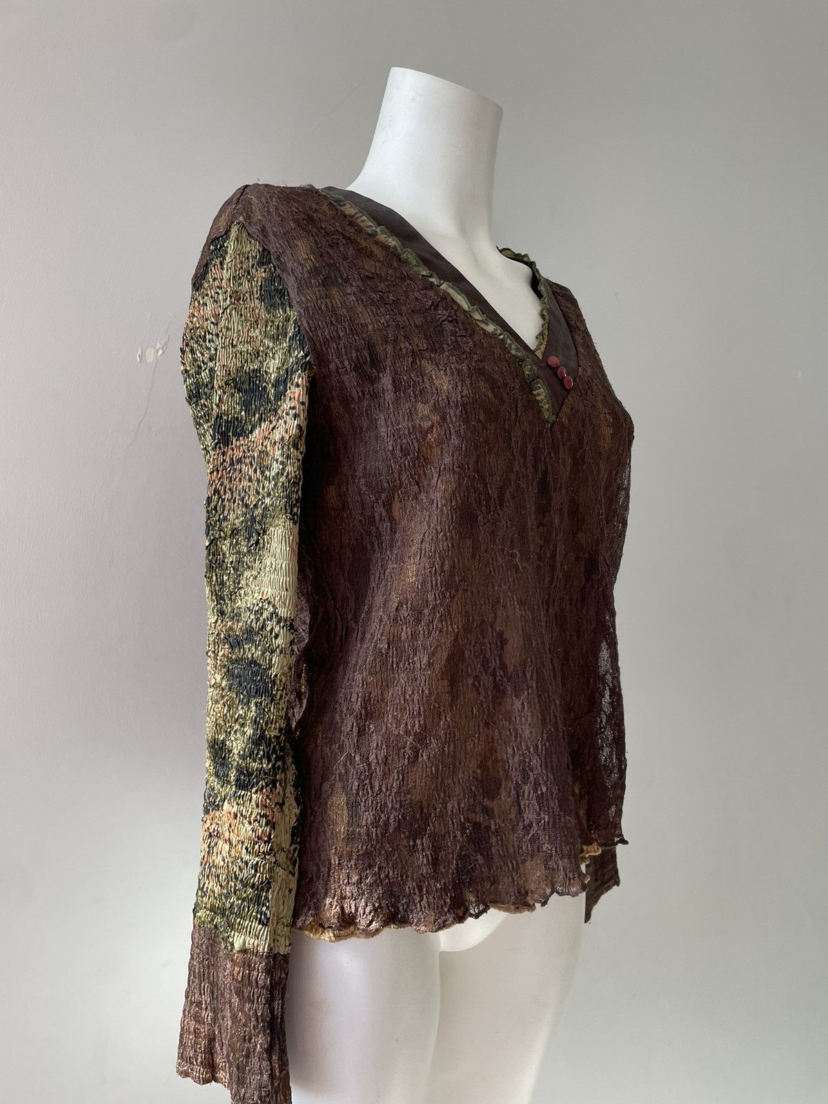 Vintage Italian blouse Size L / US 10 / IT 46 - 5 Thumbnail