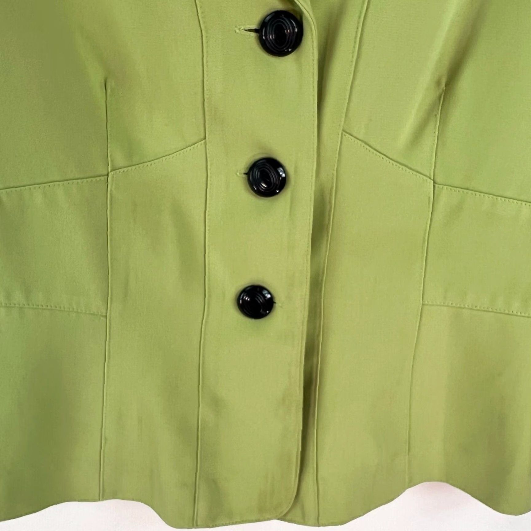 Vintage VINTAGE Dana Kay Single Breasted Casual Suit Jacket Womens Size 8 Green Notch 70s Vintage Mens Womens Boys Girls Size M / US 6-8 / IT 42-44 - 3 Thumbnail