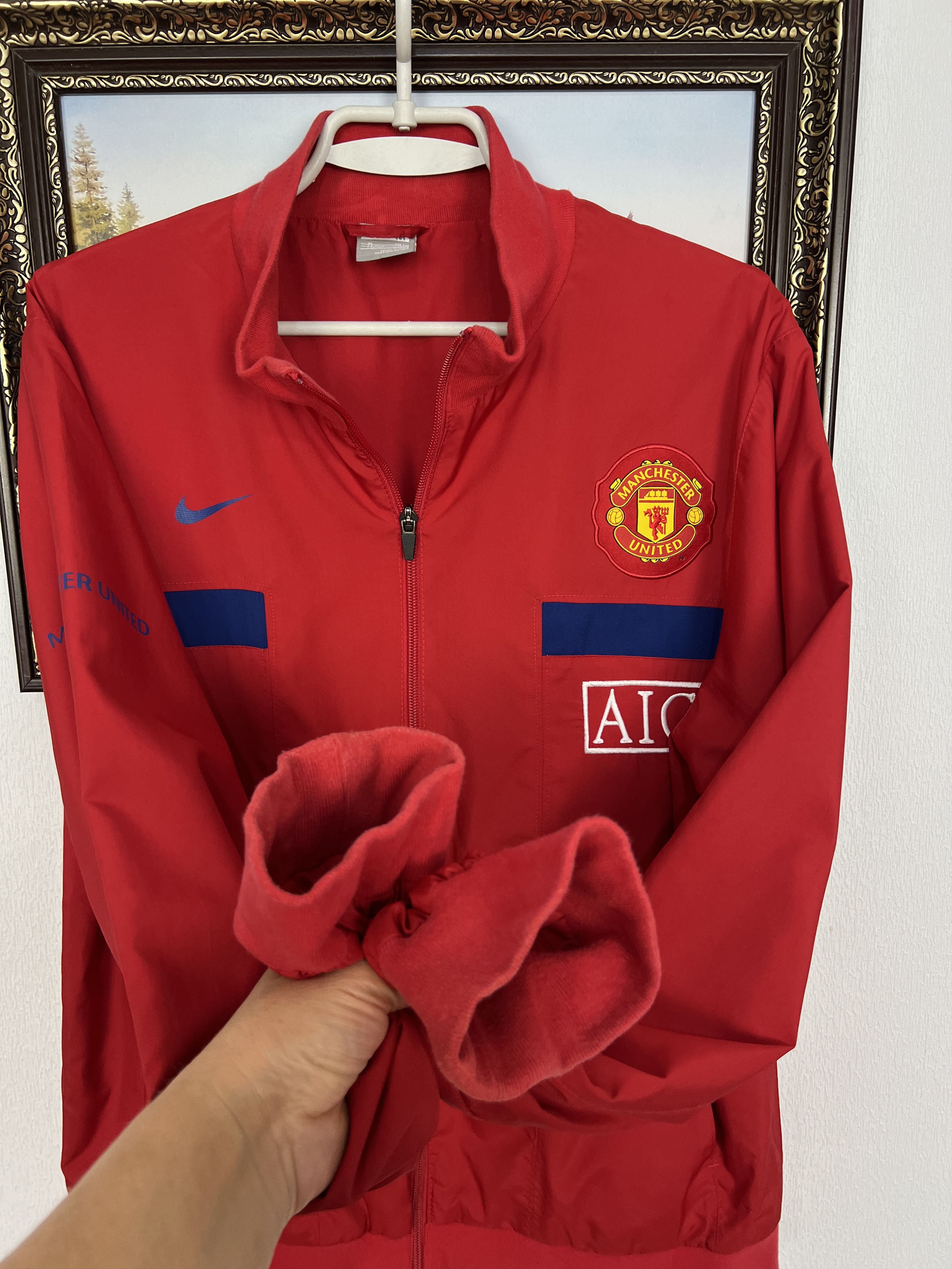 Nike Vintage Manchester United Football Jacket Soccer Track Top Size US M / EU 48-50 / 2 - 6 Thumbnail