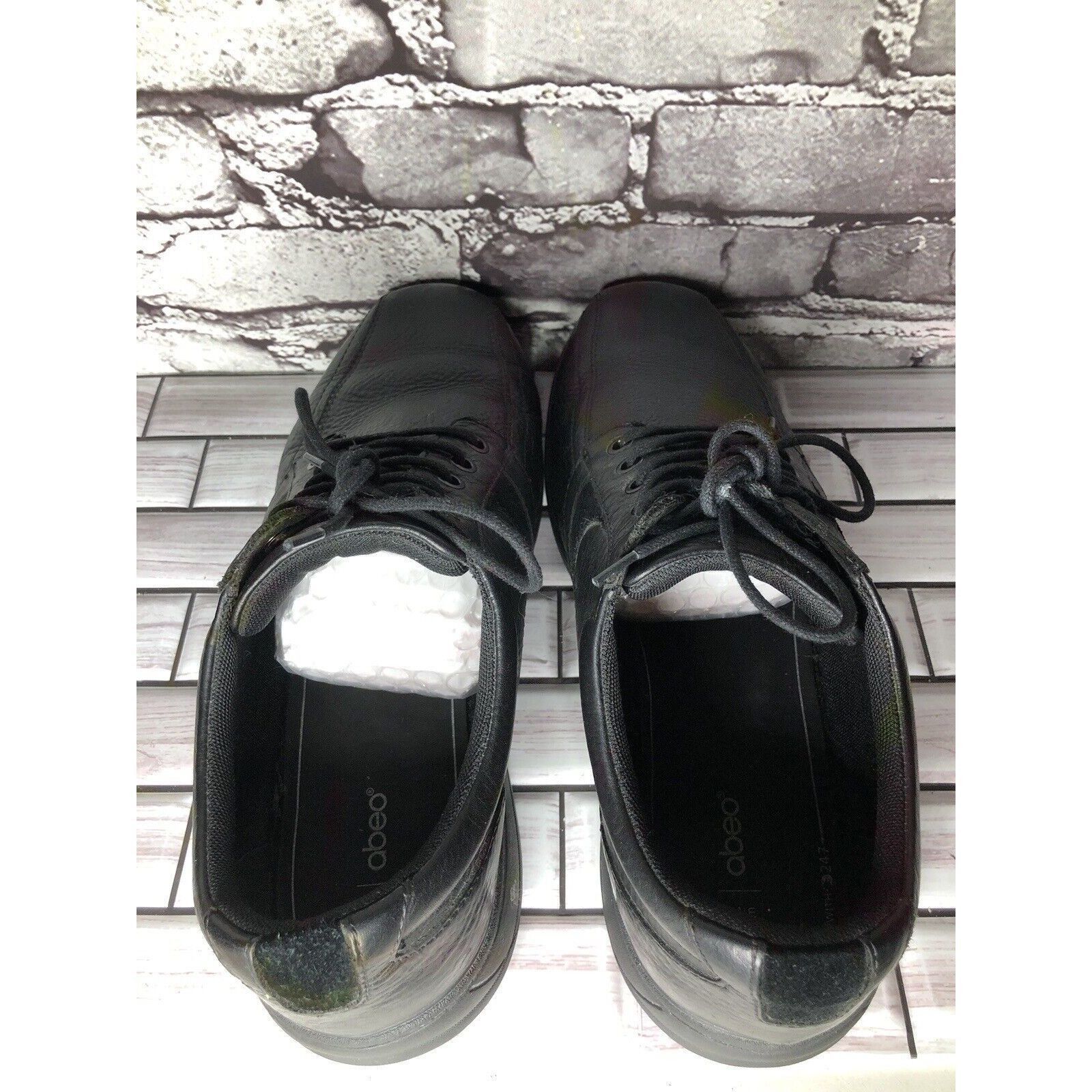 Other ABEO 24/7 Upland Black Leather Slip Resistant Oxfords Shoes Size US 11 / EU 44 - 4 Thumbnail