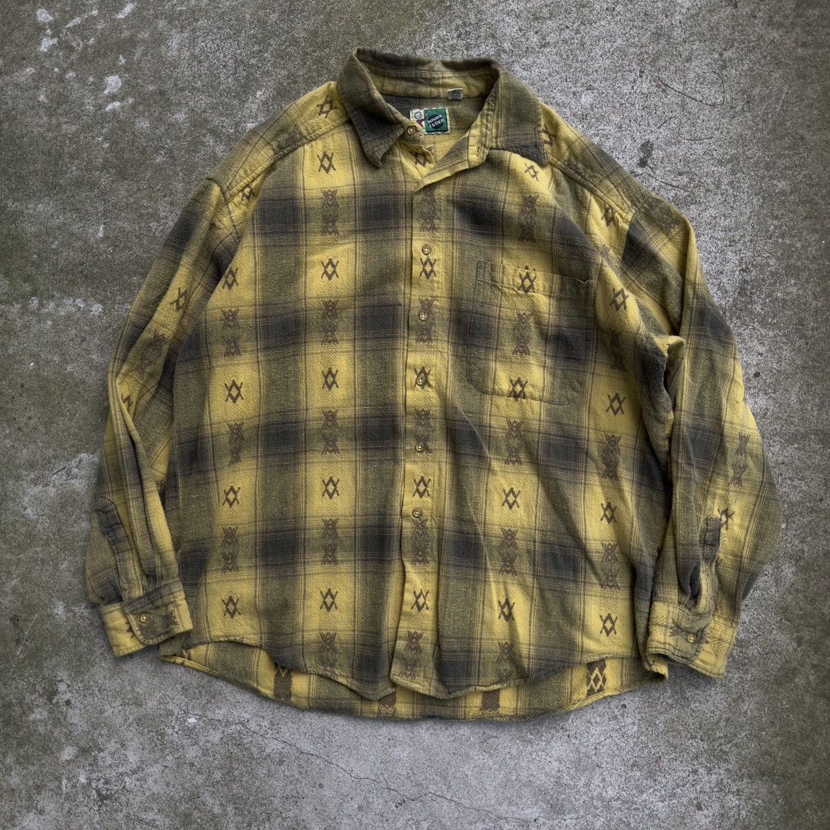 Vintage Faded Plaid Flannel Shirt ERD Grunge Chrome RRL Bode Size US L / EU 52-54 / 3 - 8 Thumbnail