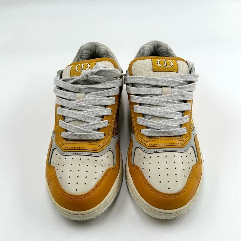 Dior Dior B27 White Yellow Sneakers Size 37-2506 Size US 6.5 / IT 36.5 - 3 Thumbnail