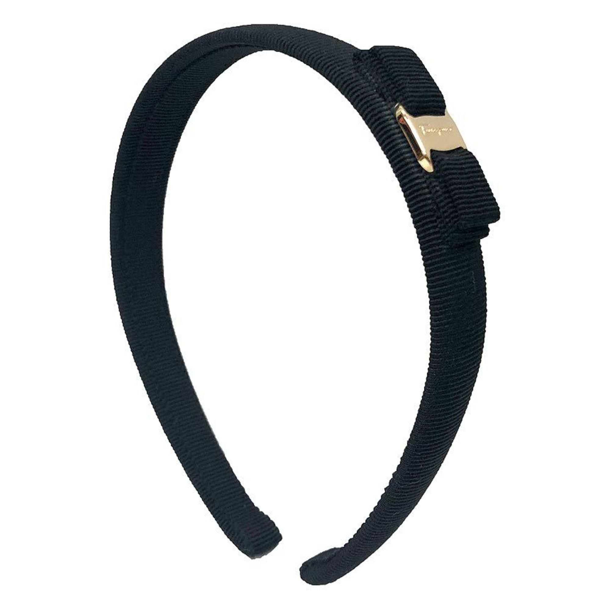 Salvatore Ferragamo Salvatore Ferragamo Vara Ribbon Headband in Black, Women's Hair Accessory, Unused Size ONE SIZE - 1 Thumbnail