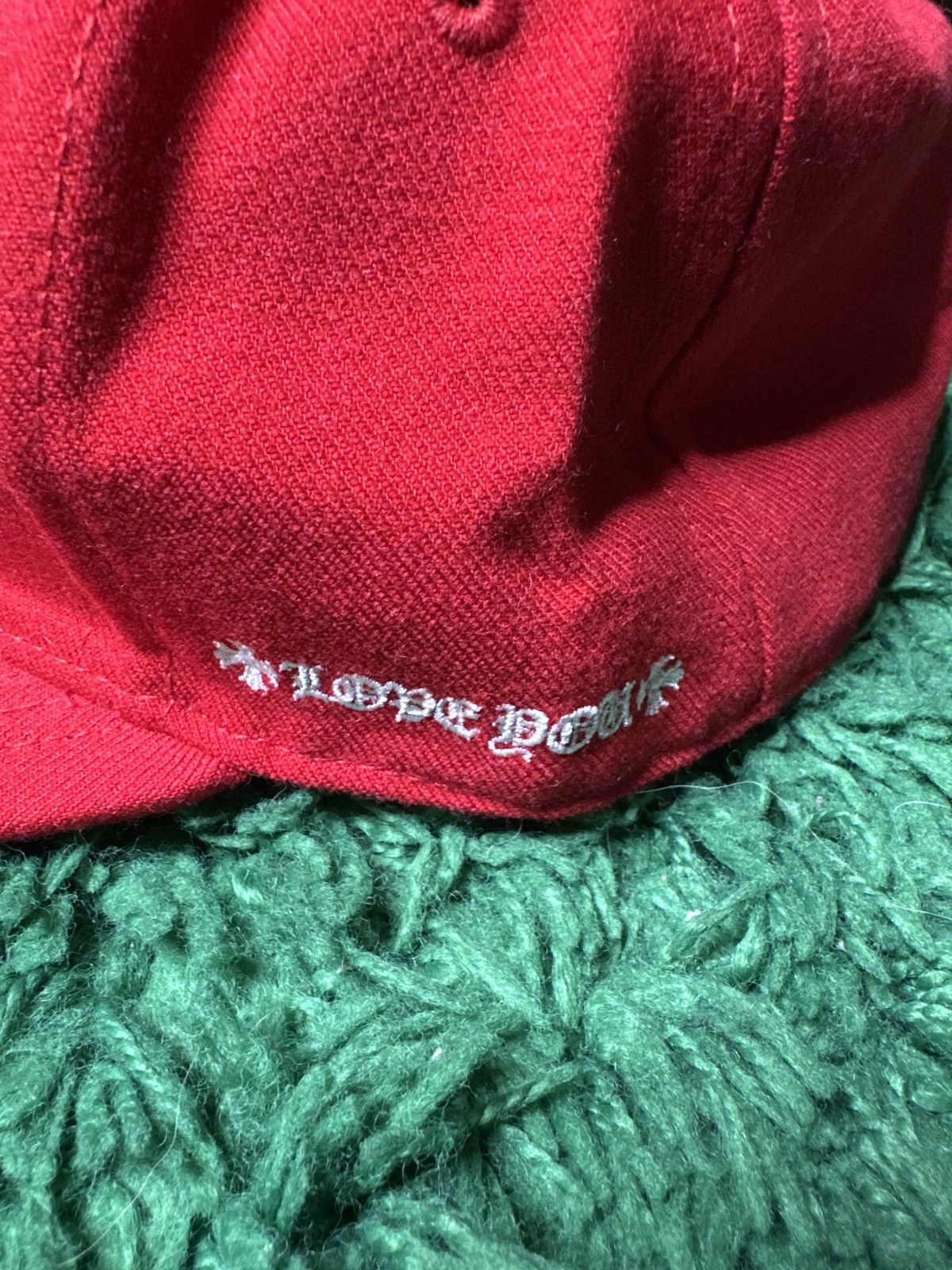 Chrome Hearts Chrome Hearts Love You Red Fitted Hat Size ONE SIZE - 4 Thumbnail