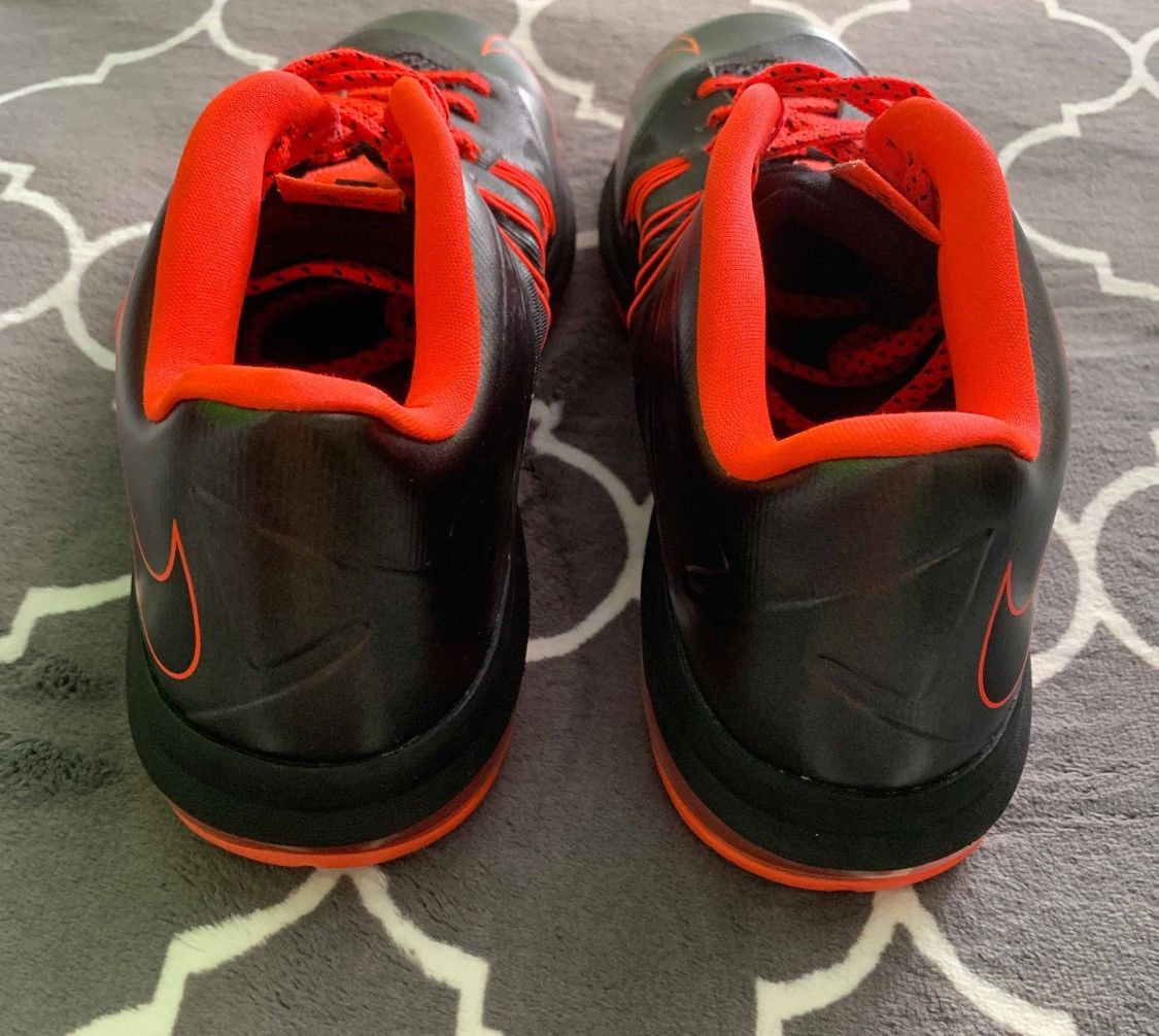 Nike Nike Air Max Lebron 10 low “black total crimson” Size US 11 / EU 44 - 4 Thumbnail