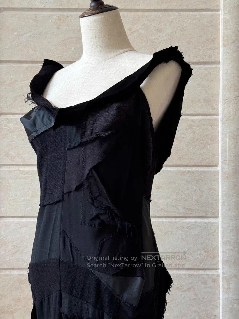 Junya Watanabe Junya Watanabe All Black Deconstructed Patchwork Dress Size M / US 6-8 / IT 42-44 - 7 Thumbnail