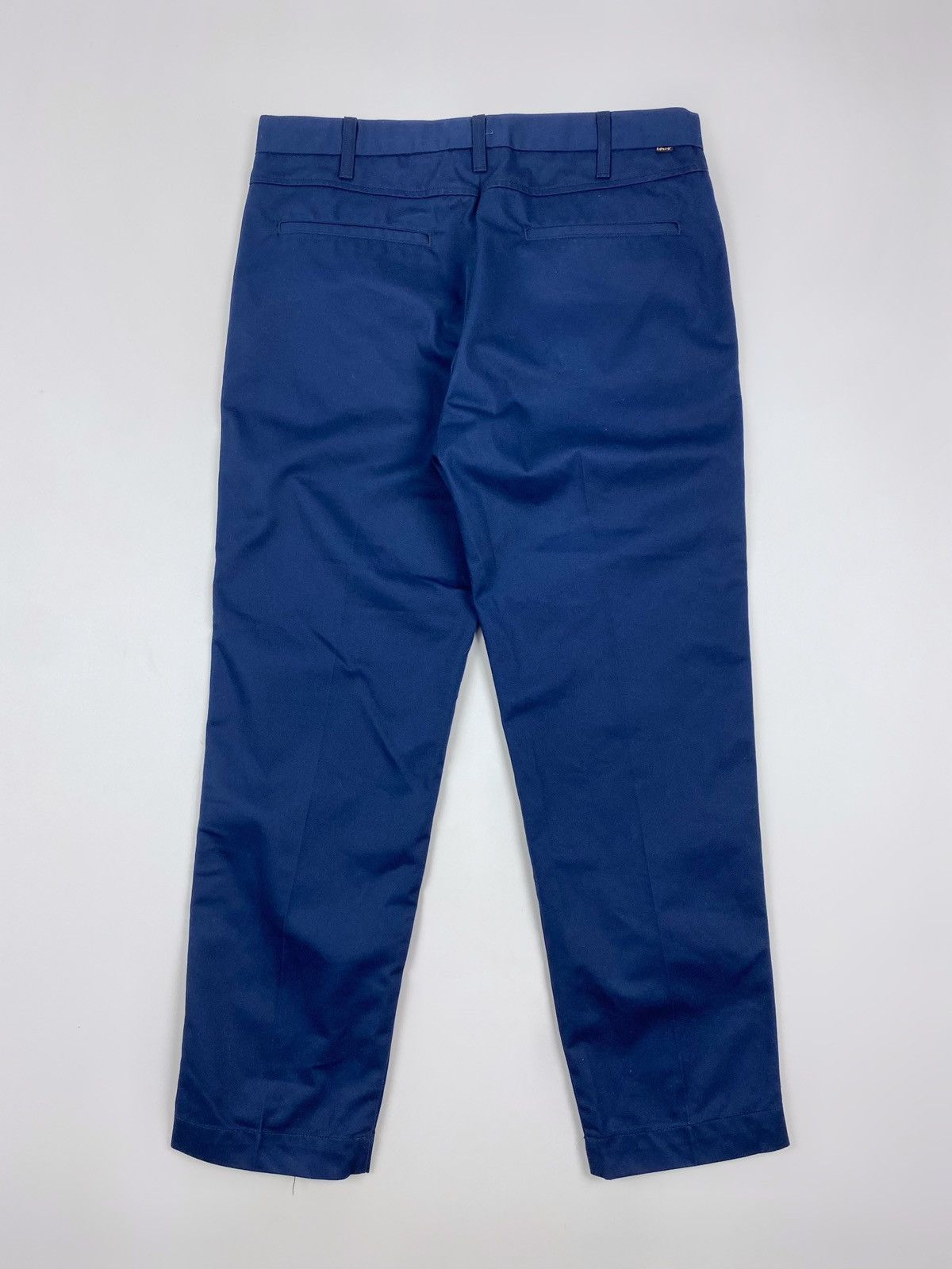 Levi's Levi’s Sta-Prest Navy Blue Regular Tapered Pants Size US 34 / EU 50 - 8 Thumbnail