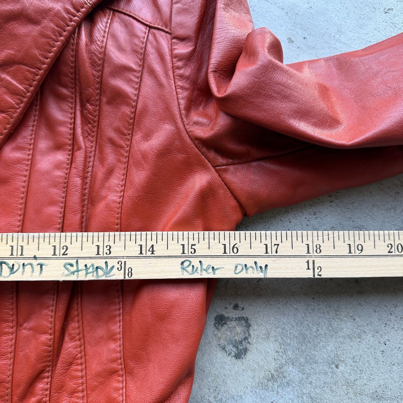 Other Beautiful Vintage 70s CNF Rust Leather Belted Jacket Women Size L / US 10 / IT 46 - 8 Thumbnail