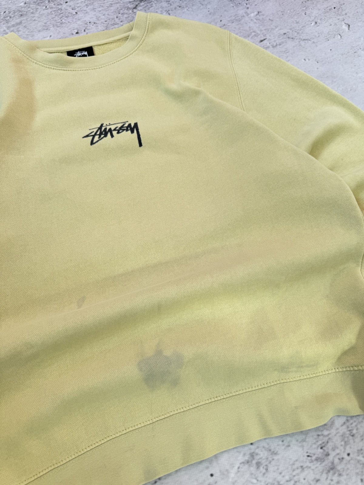 Stussy × Vintage STUSSY CENTER HAFT LOGO OVERSIZE BAGGY FIT SWEATSHIRT Size US M / EU 48-50 / 2 - 3 Thumbnail