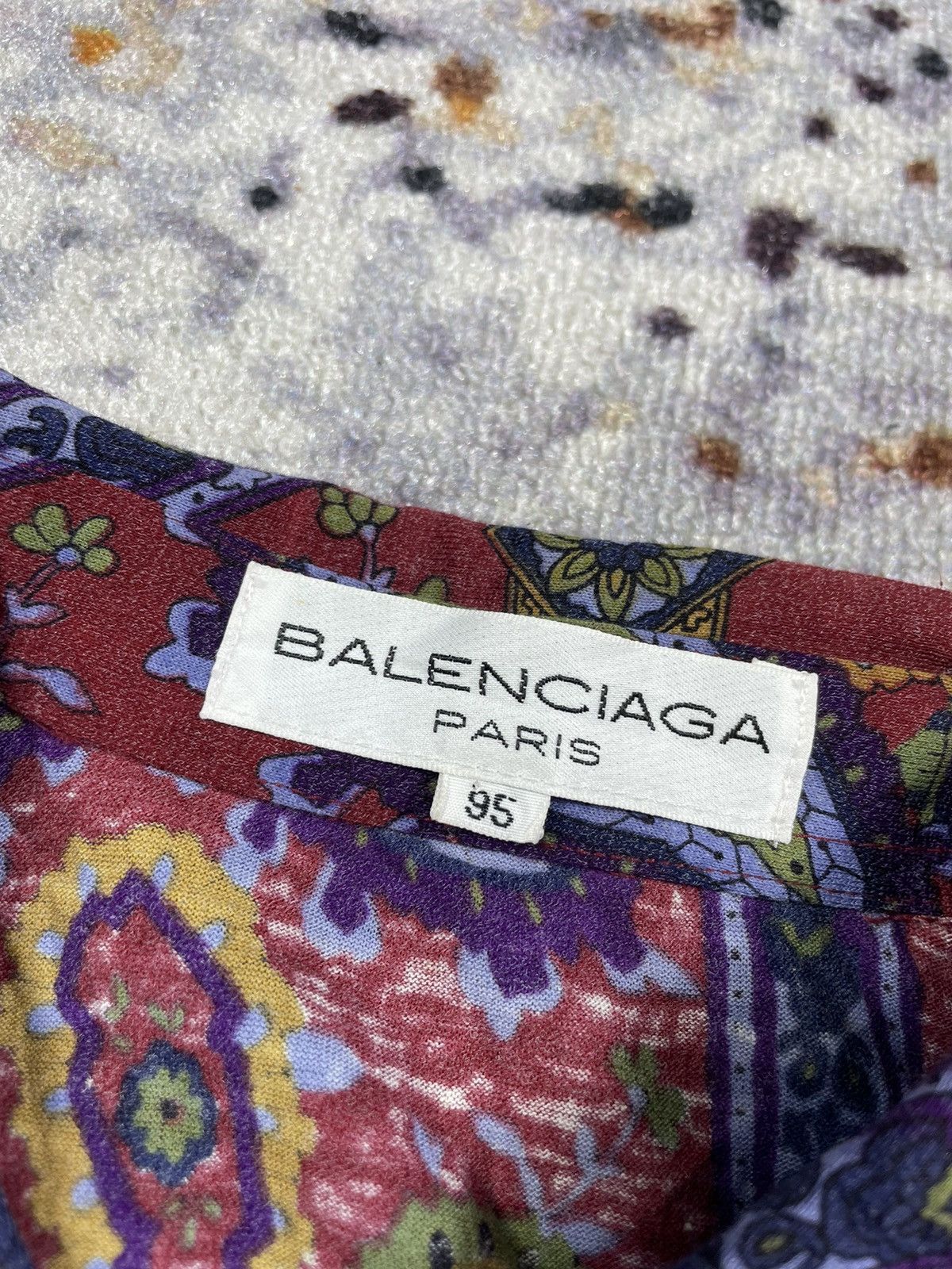Balenciaga Rare Vintage Balenciaga bandana Polo Shirts Longsleeve Size US M / EU 48-50 / 2 - 7 Thumbnail