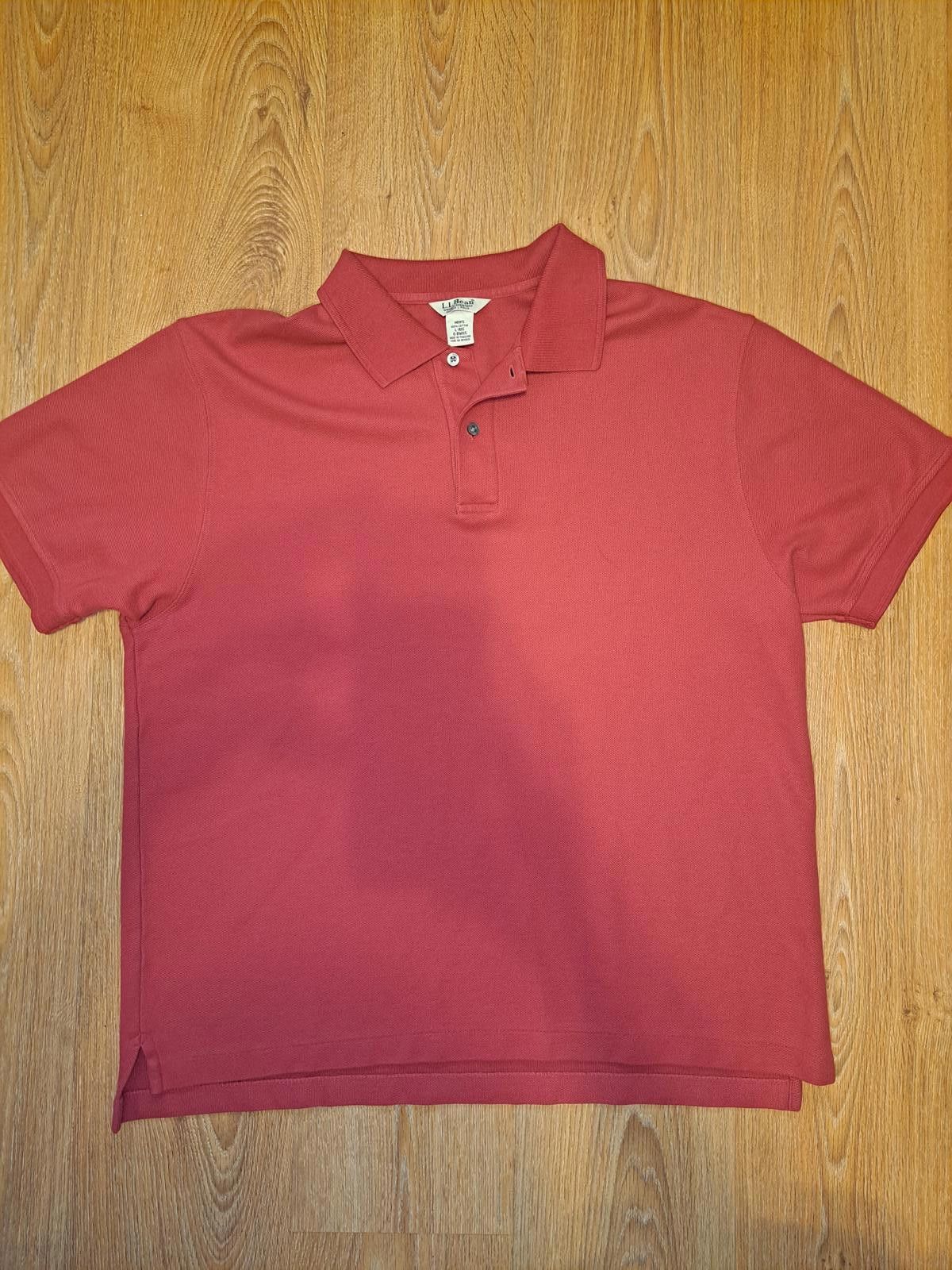 L.L. Bean LL Bean Polo Shirt Mens Red Large Cotton Wrinkle Resistant Size US L / EU 52-54 / 3 - 1 Thumbnail