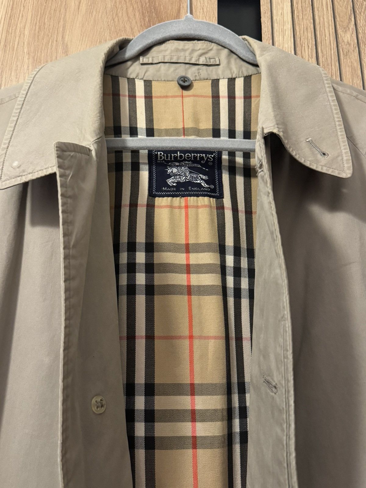 Burberry Vintage Burberrys 100% Cotton Trench Coat Size US XL / EU 56 / 4 - 2 Thumbnail
