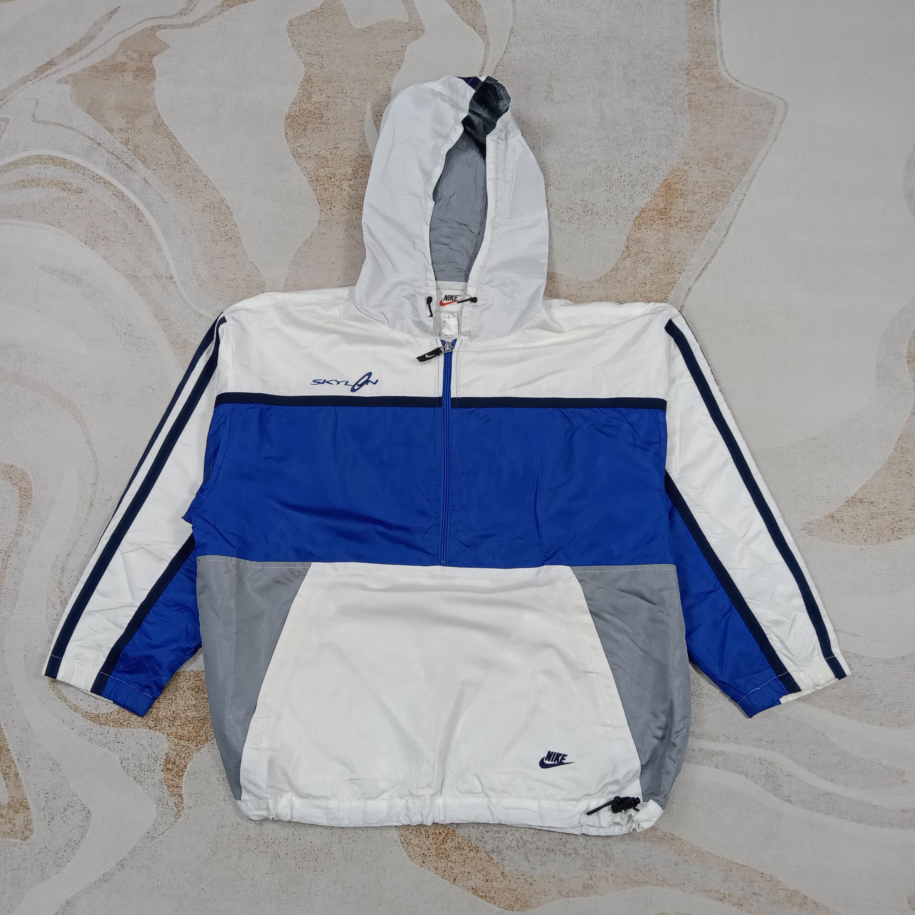 Nike Vintage 90's Nike Windbreaker Skylon Jacket C290N34 Size US XL / EU 56 / 4 - 1 Thumbnail