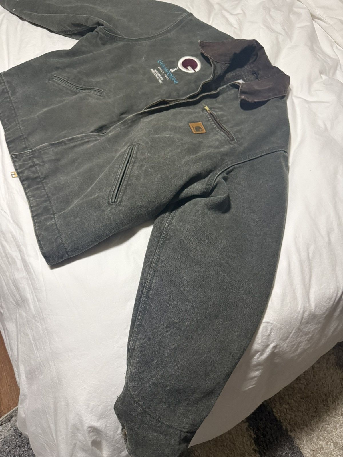 Carhartt Vintage Carhartt Detroit jacket j97 mos Size US XL / EU 56 / 4 - 4 Thumbnail
