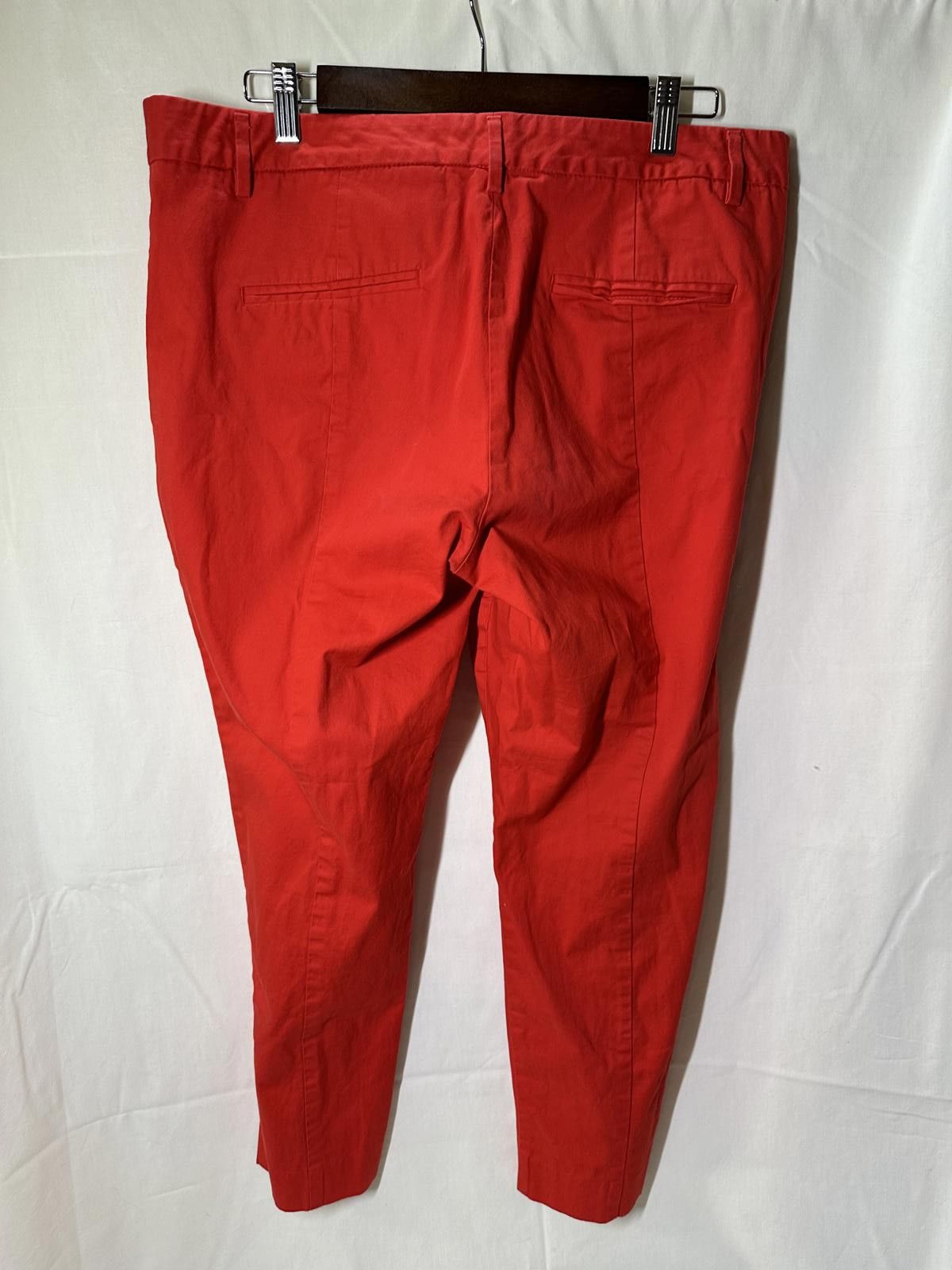 Gap Gap Slim Cropped Red Pants - 14 Size 36" / US 14 / IT 50 - 2 Thumbnail