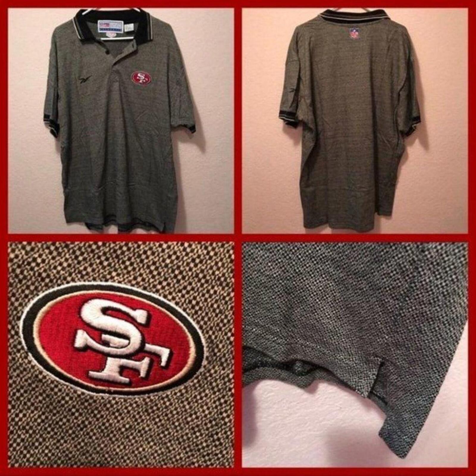 Reebok San Francisco 49ers Vintage Polo Shirt Size US XL / EU 56 / 4 - 1 Thumbnail