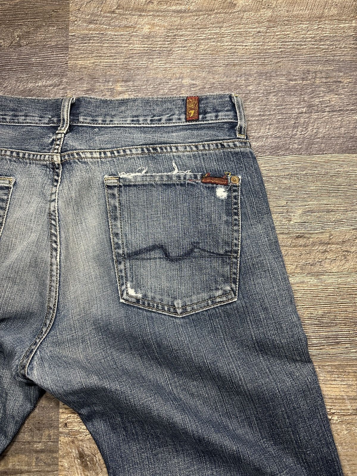 Other Vintage y2k Distressed Jeans - Raw Hem & Ripped Accents Size US 32 / EU 48 - 10 Thumbnail