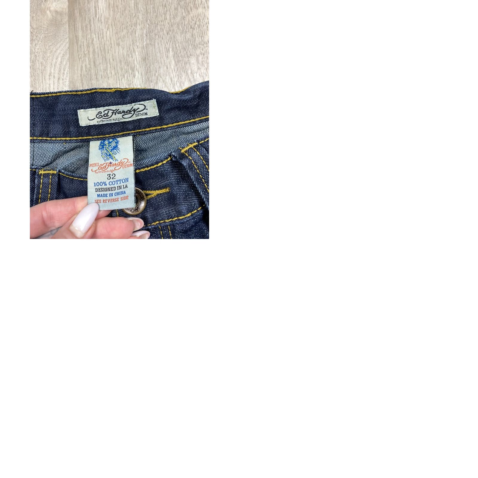 Ed Hardy Ed Hardy Jeans Vintage Size 32 Men Blue Denim Jeans 34 Inseam 32 Waist 32 Size US 32 / EU 48 - 9 Thumbnail