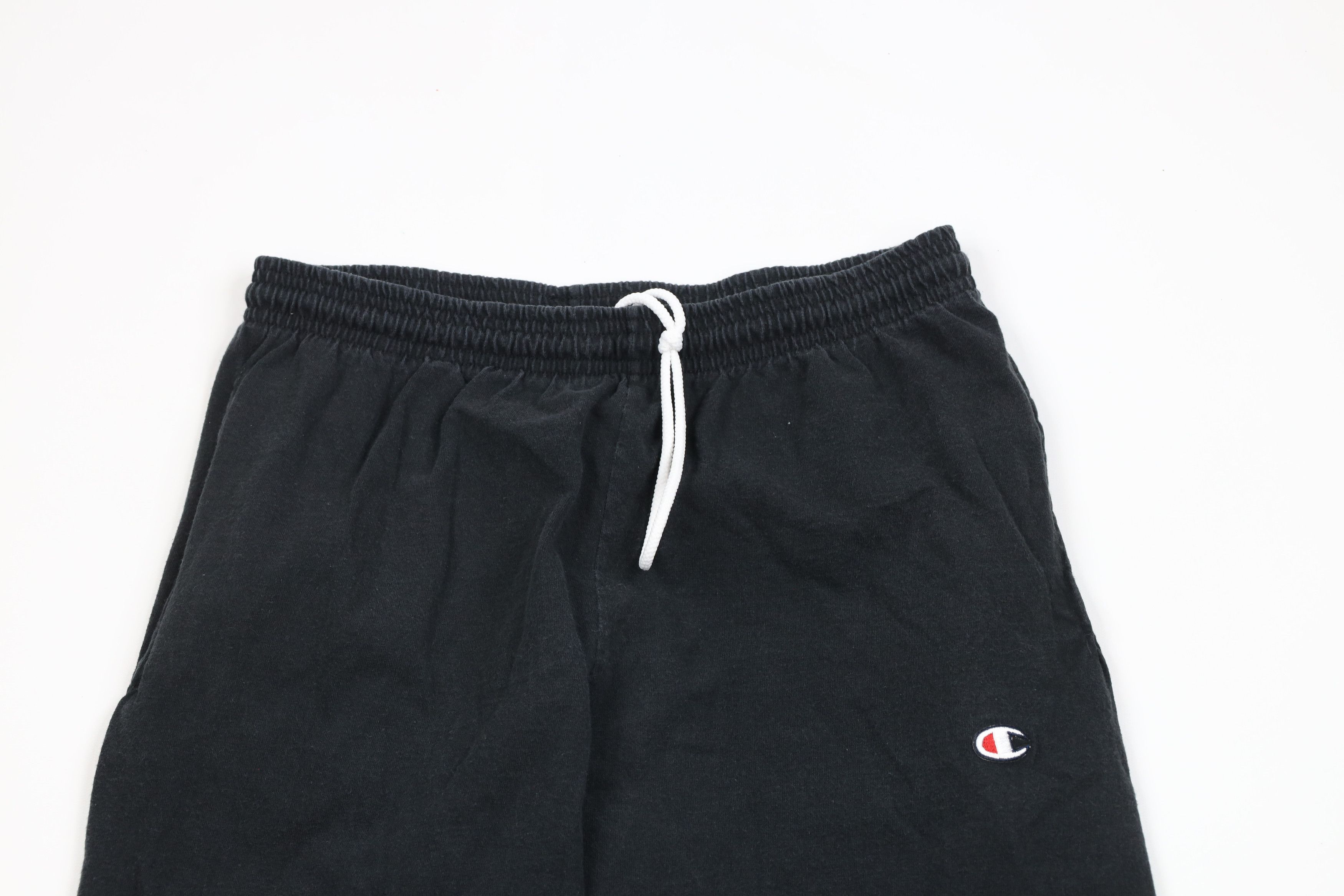 Champion × Vintage Vintage Champion Lightweight Joggers Pants Black Cotton Size US 34 / EU 50 - 2 Thumbnail