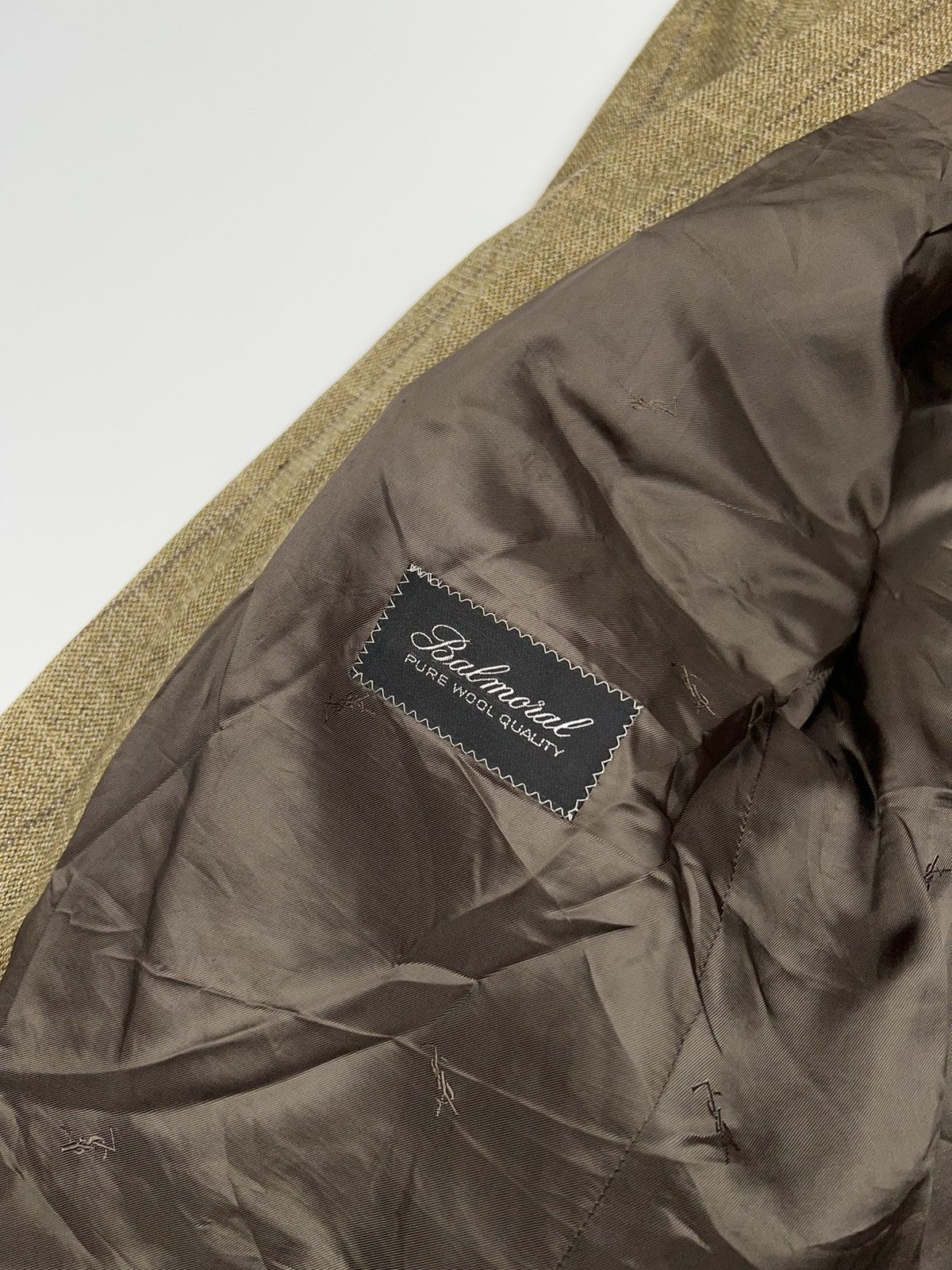 Vintage × Yves Saint Laurent Yves Saint Laurent Wool Blazer Brown Jacket Size 44R - 13 Thumbnail