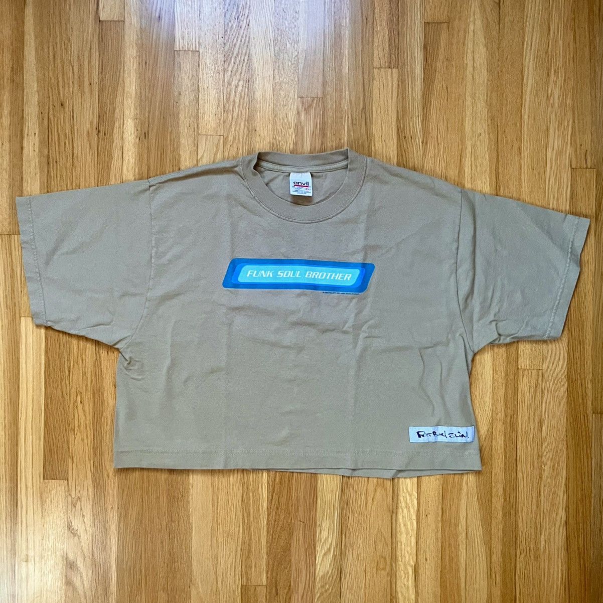 Anvil × Vintage Vintage 90s Fatboy Slim crop t-shirt Size US XL / EU 56 / 4 - 1 Thumbnail