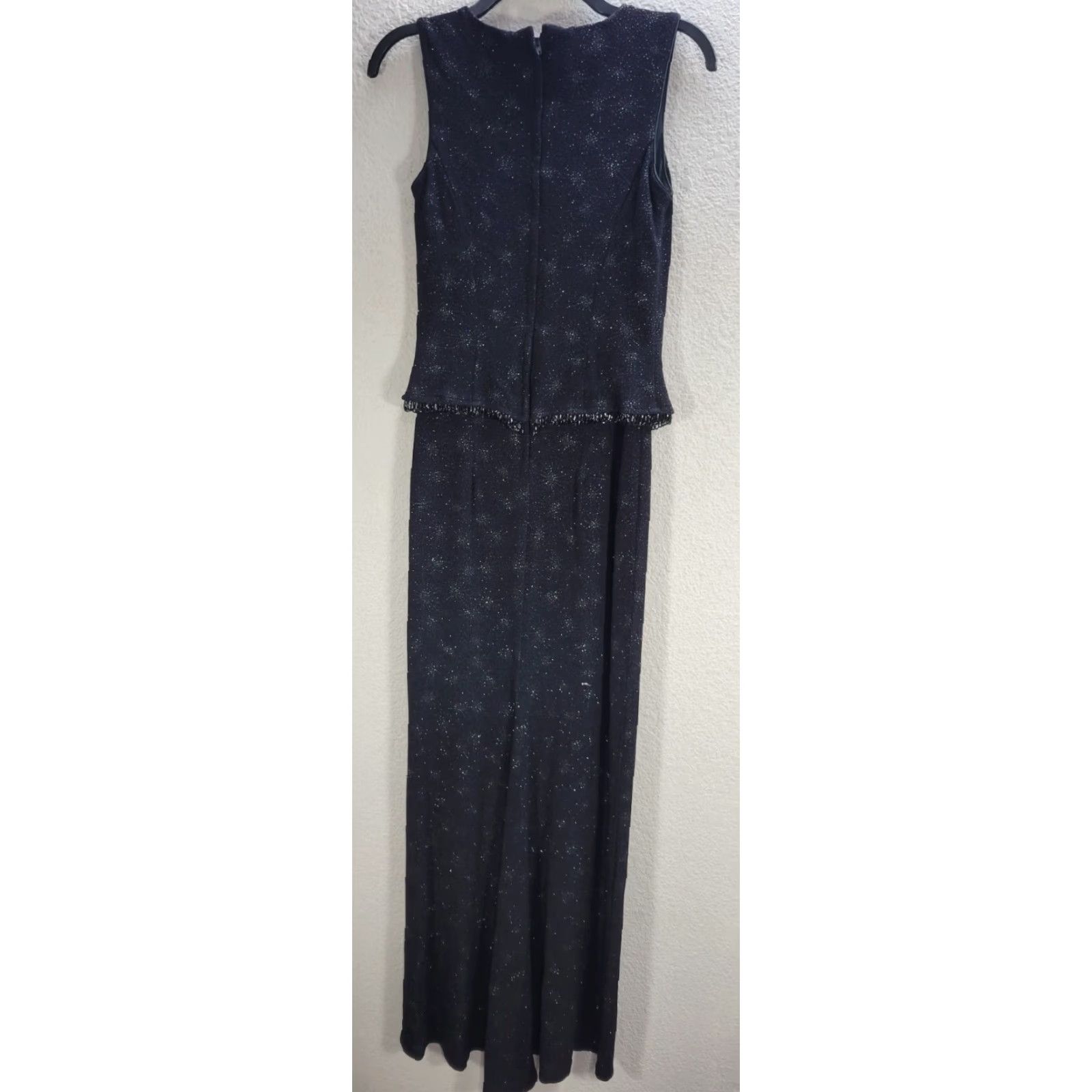 Vintage VINTAGE Scott McClintock Millenium 2000 Black Maxi Dress Evening Sz 6 Size M / US 6-8 / IT 42-44 - 5 Thumbnail