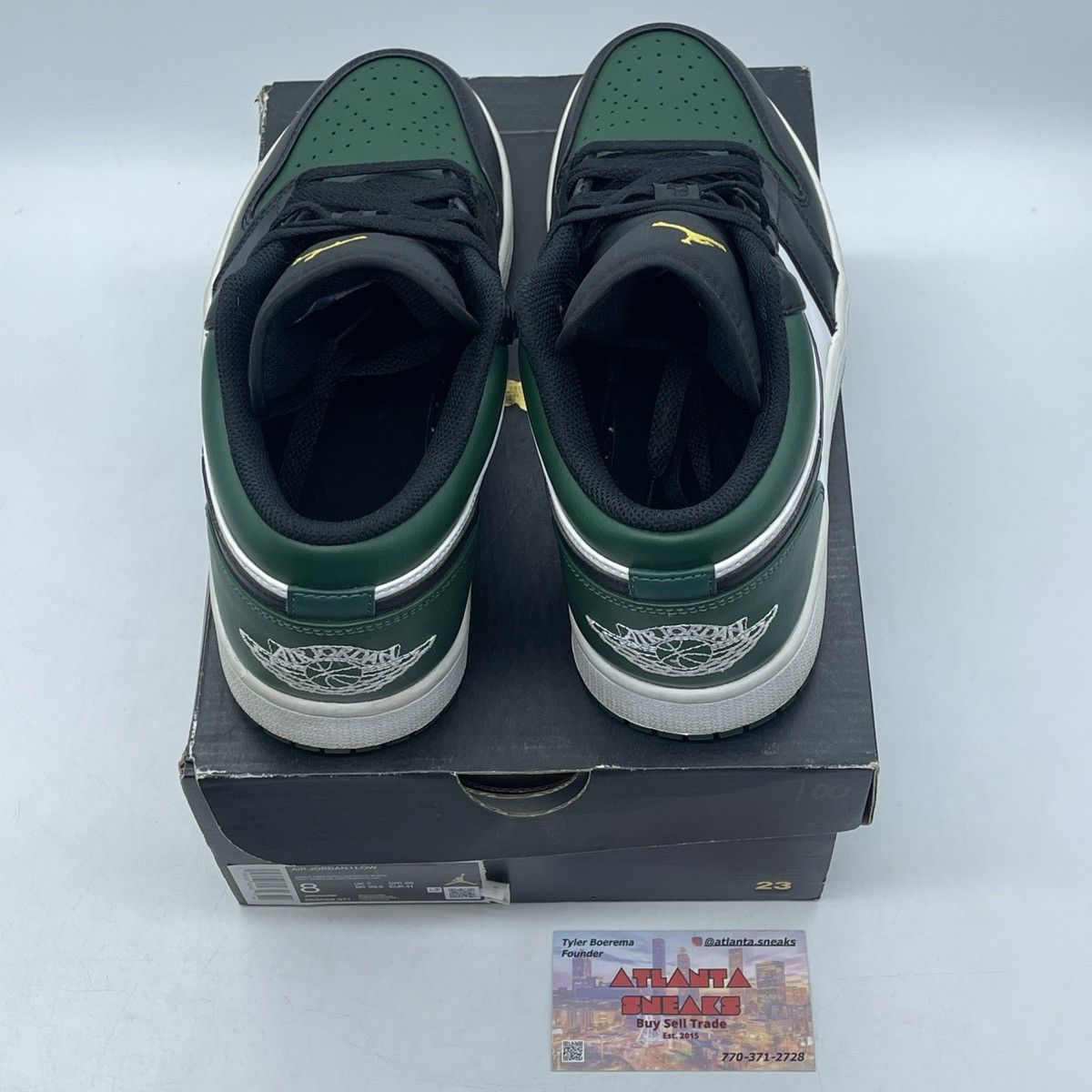 Jordan Brand Air Jordan 1 low green toe Size US 8 / EU 41 - 6 Thumbnail