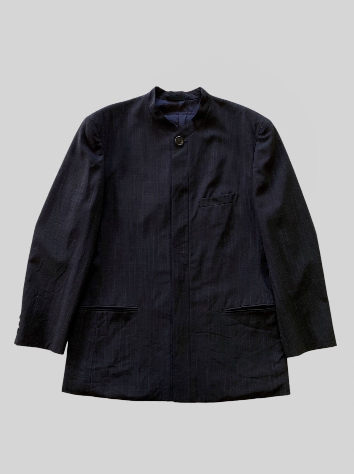 Issey Miyake Archives❗️AW1983 ISSEY MIYAKE MEN Mandarin Collar Wool Coats Size US L / EU 52-54 / 3 - 1 Thumbnail