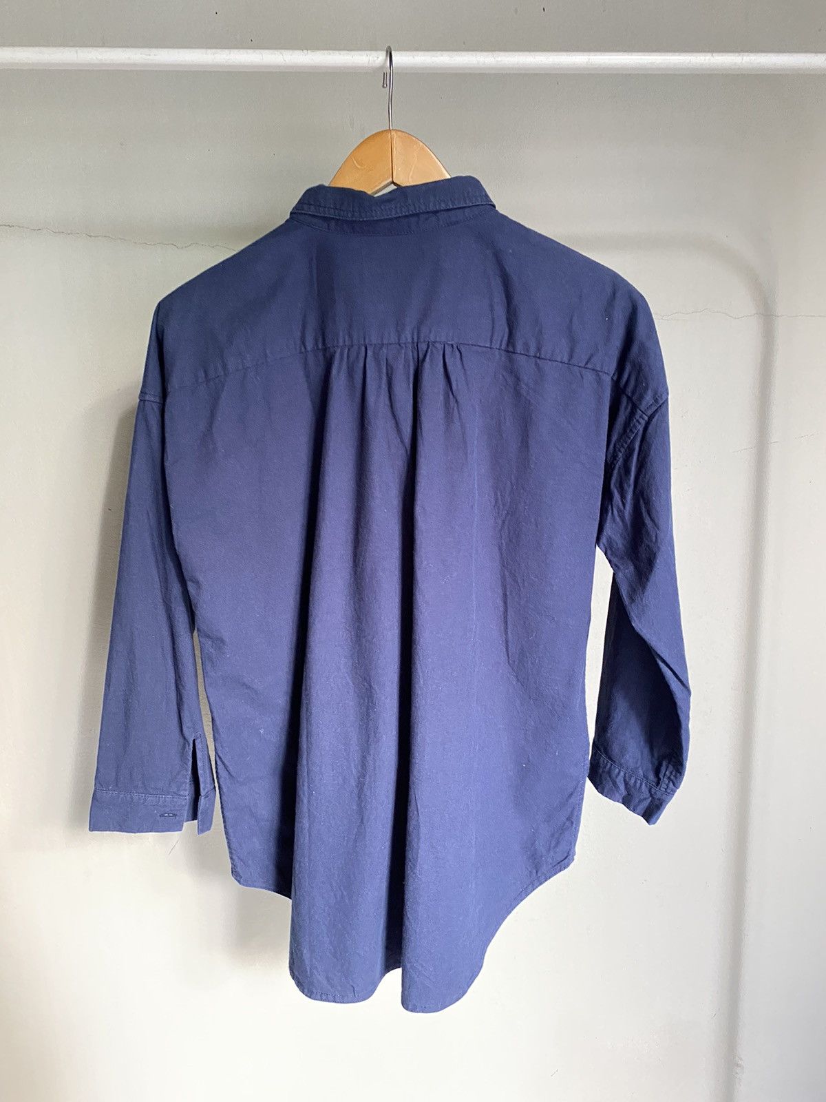 Japanese Brand Sabbatum Dark blue collared shirt Size M / US 6-8 / IT 42-44 - 4 Thumbnail