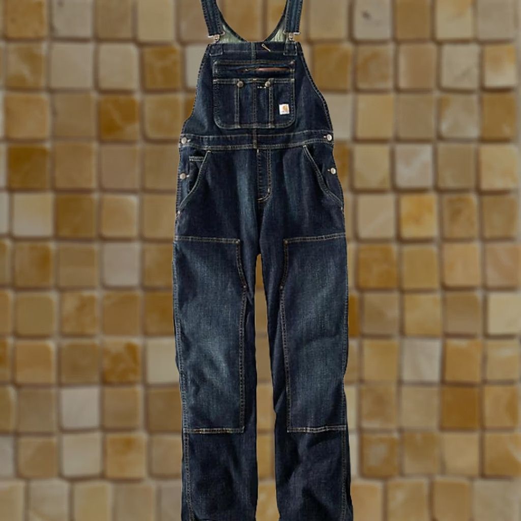 Carhartt VINTAGE NEW WOMENS CARHARTT BREWESTER DOUBLE FRONT BIB OVERALL SIZE XXL (20) SHORT shirts Size 40" / US 18 - 1 Preview