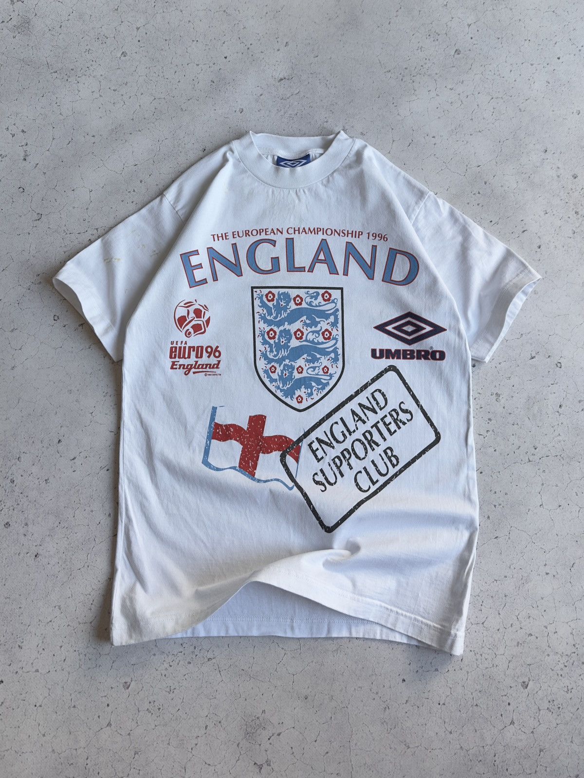 Umbro Vintage Umbro UEFA Euro 96 England Tee Size US S / EU 44-46 / 1 - 1 Thumbnail