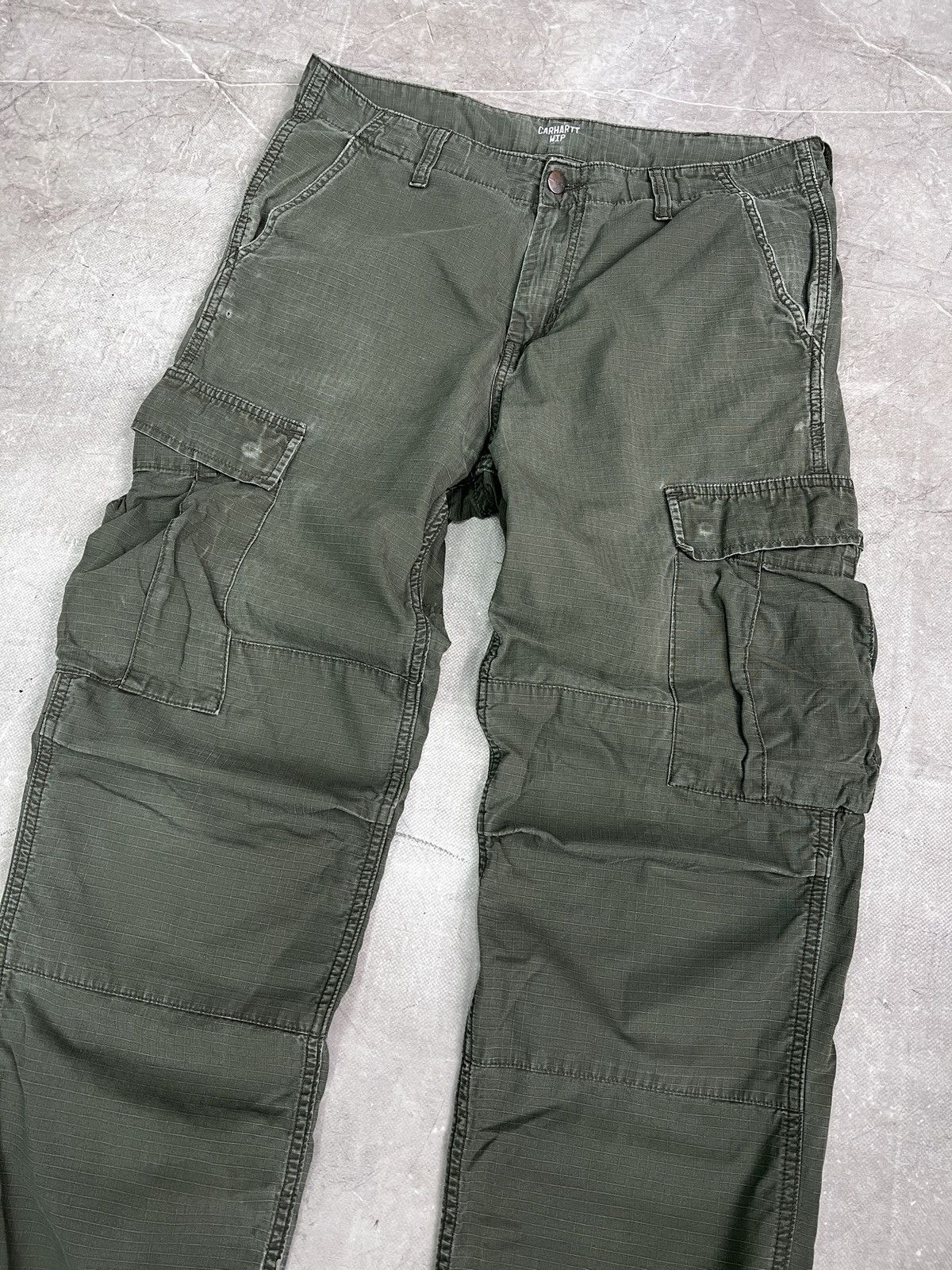 Carhartt Carhartt Green Pants Workwear Multipocket y2k Style Size US 32 / EU 48 - 2 Thumbnail