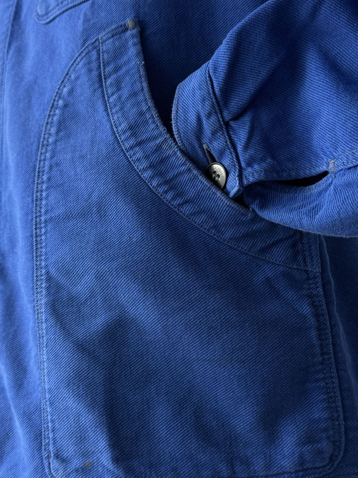 Vetra 1960s Vintage French Workwear ‘Lutteurs’ Sanfor Blue Jacket Size US M / EU 48-50 / 2 - 4 Thumbnail