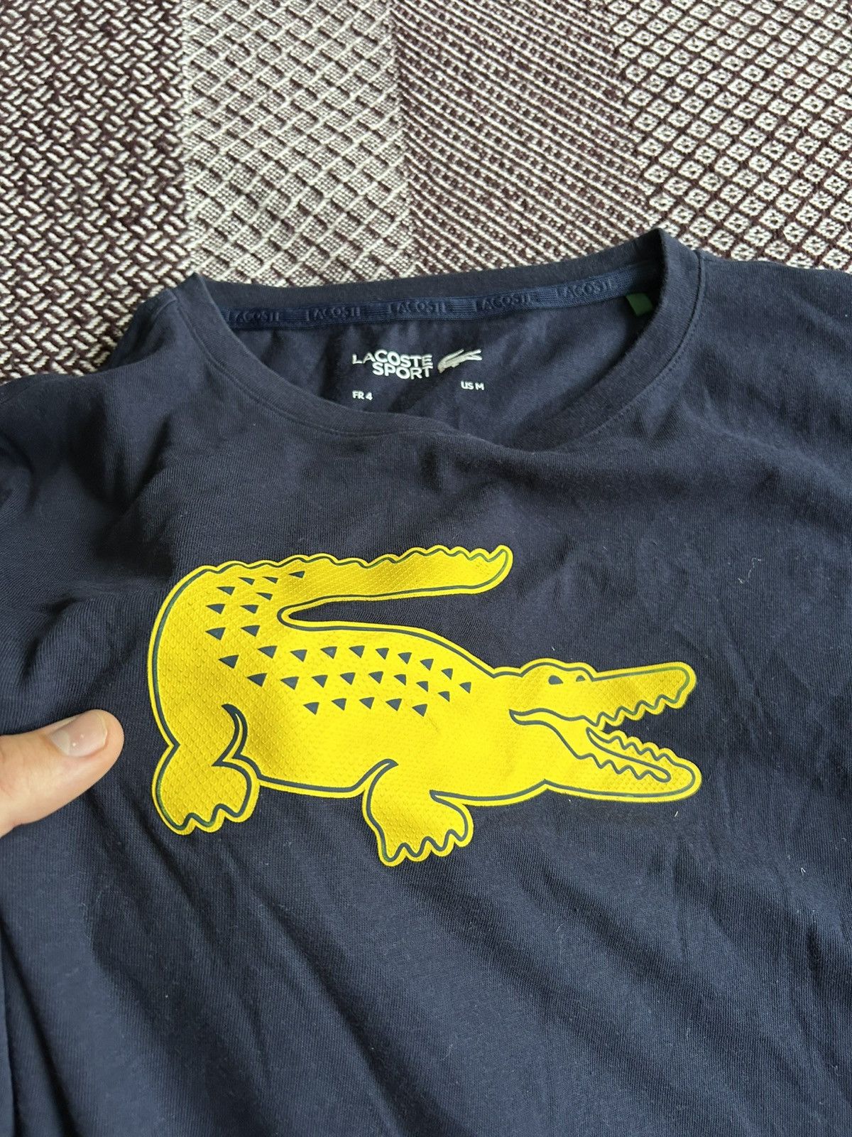 Lacoste Lacoste Sport Big Logo Crocodile Mens Basic Tee Size M / 4 Size US M / EU 48-50 / 2 - 5 Thumbnail