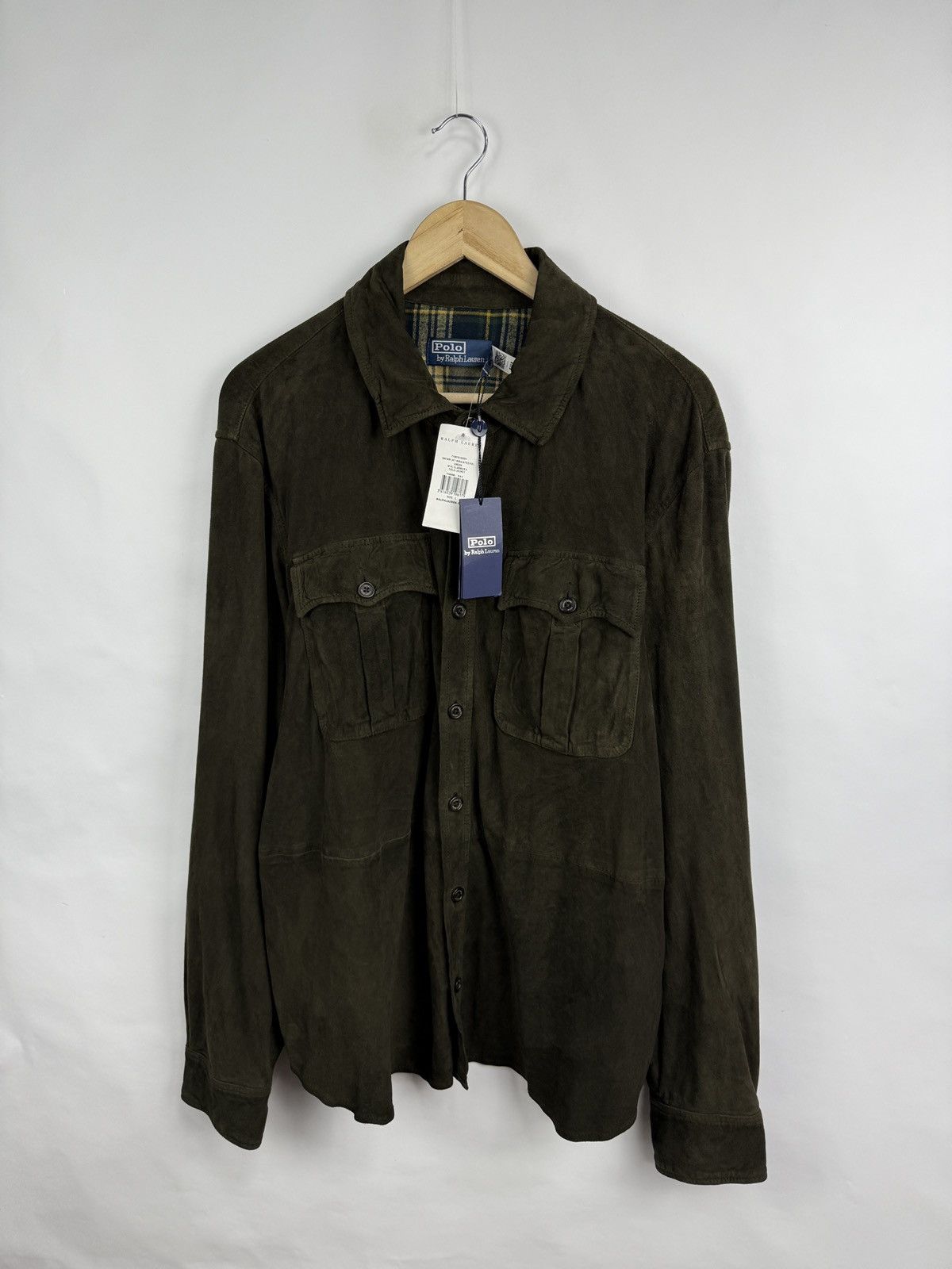 Polo Ralph Lauren 🇺🇸 NEW❗️Ralph Lauren Polo Suede Utility Leather Safari Jacket Size US L / EU 52-54 / 3 - 7 Thumbnail