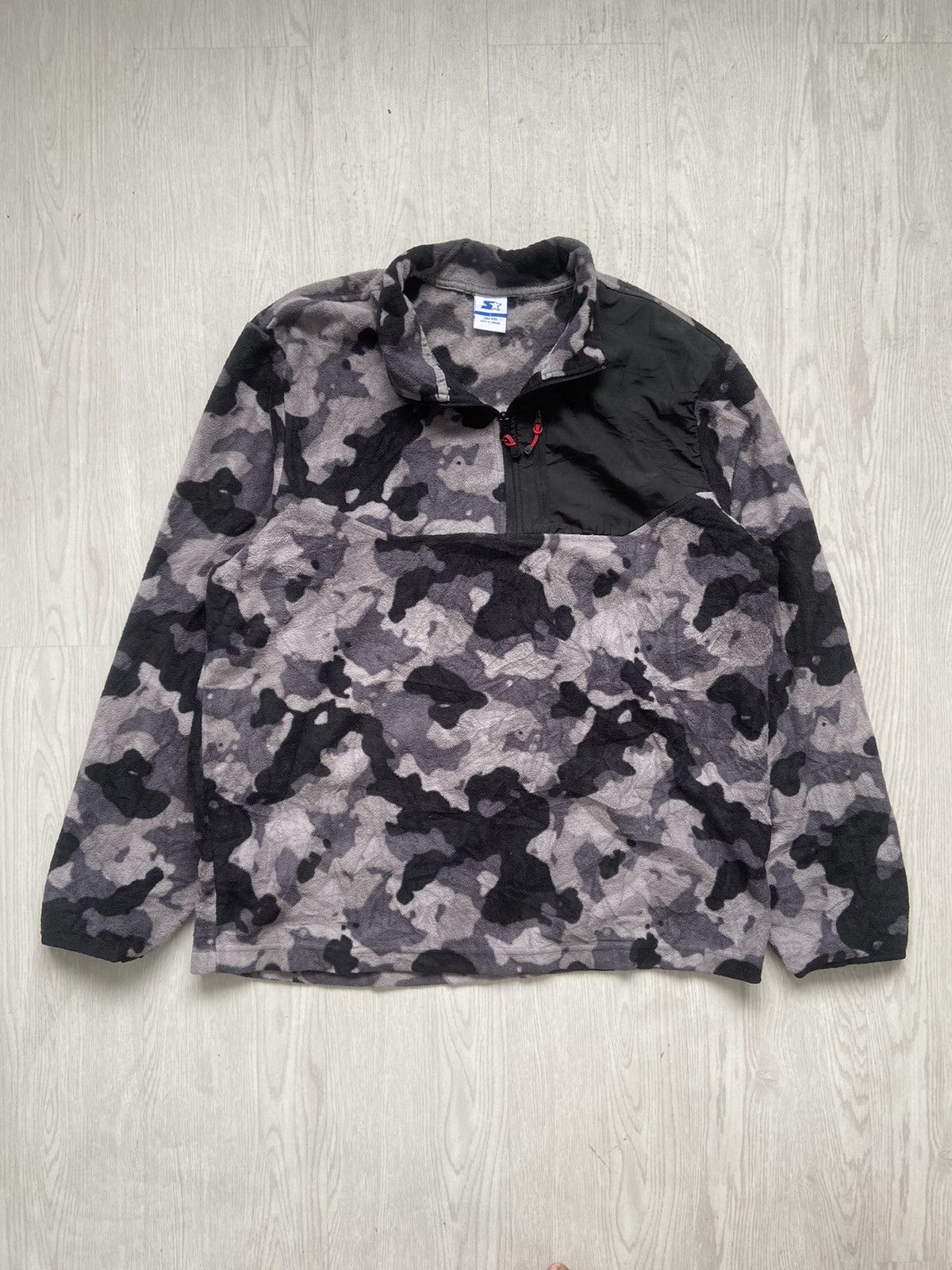 Starter Vintage Starter Camouflage Patterned Half Zipper Size US L / EU 52-54 / 3 - 1 Thumbnail