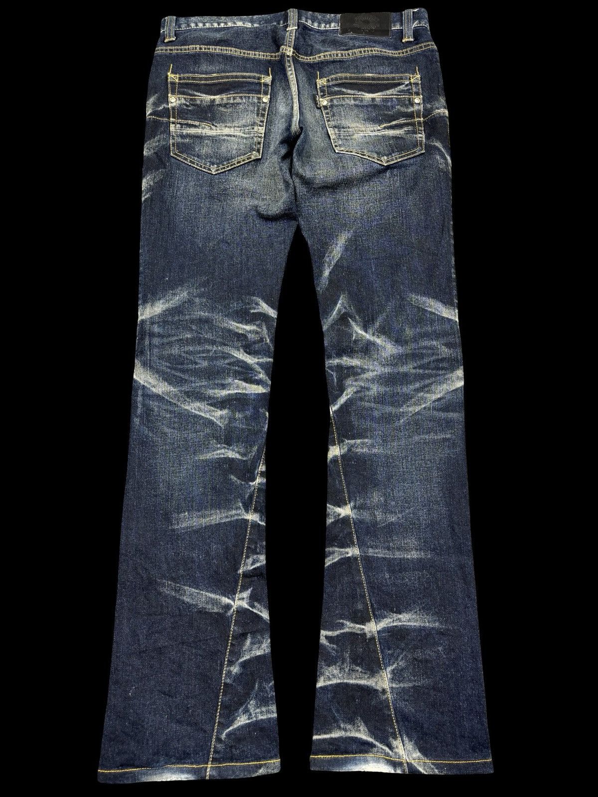 Tornado Mart 💥Flare💥Rare Tornado Mart Insane Claw Mark Fades Denim K14 Size US 33 - 2 Thumbnail