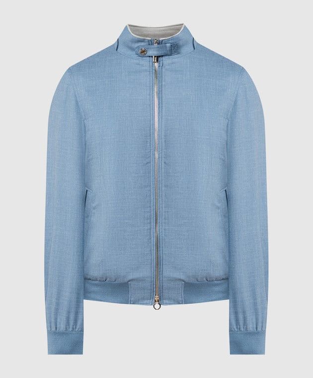 Stefano Ricci RRP~$5790 Stefano Ricci Wool Silk Linen Bomber Jacket Zip Size US L / EU 52-54 / 3 - 3 Thumbnail