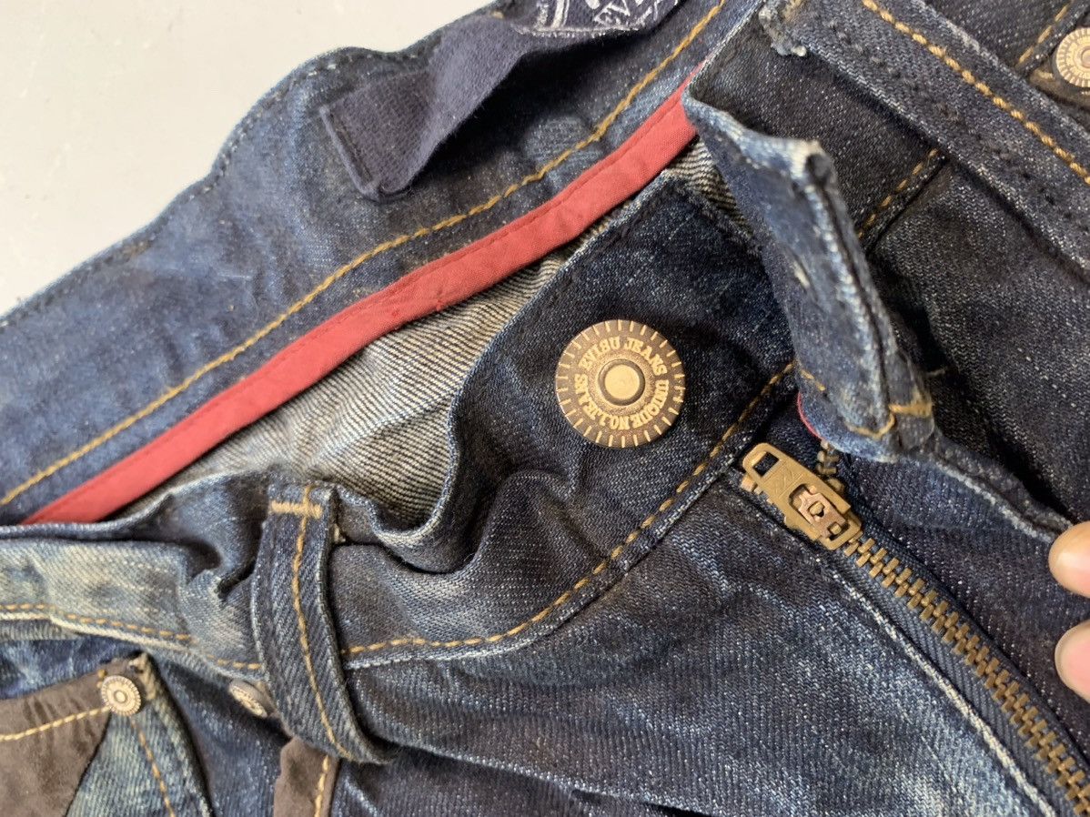 Japanese Brand Vintage Evisu inspired emboridered denim Size US 32 / EU 48 - 7 Thumbnail