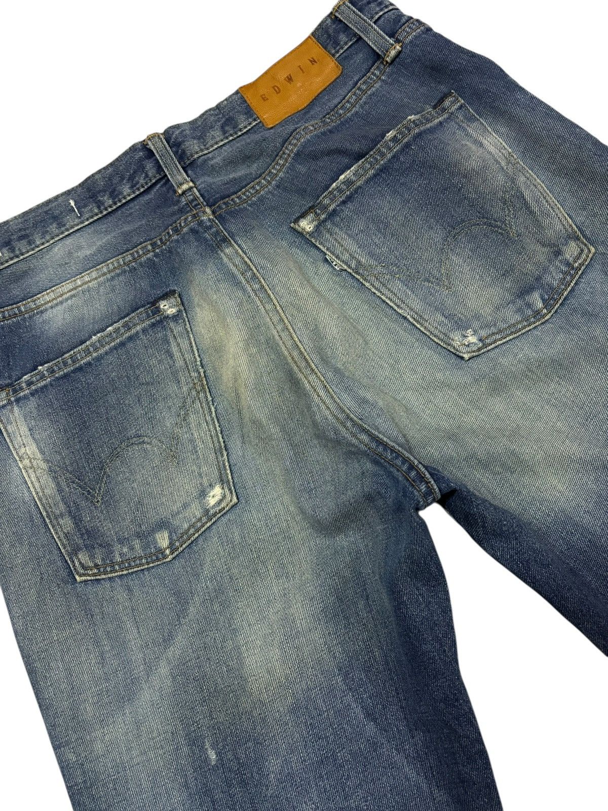 Vtg Edwin Japan 503 Distressed Jeans